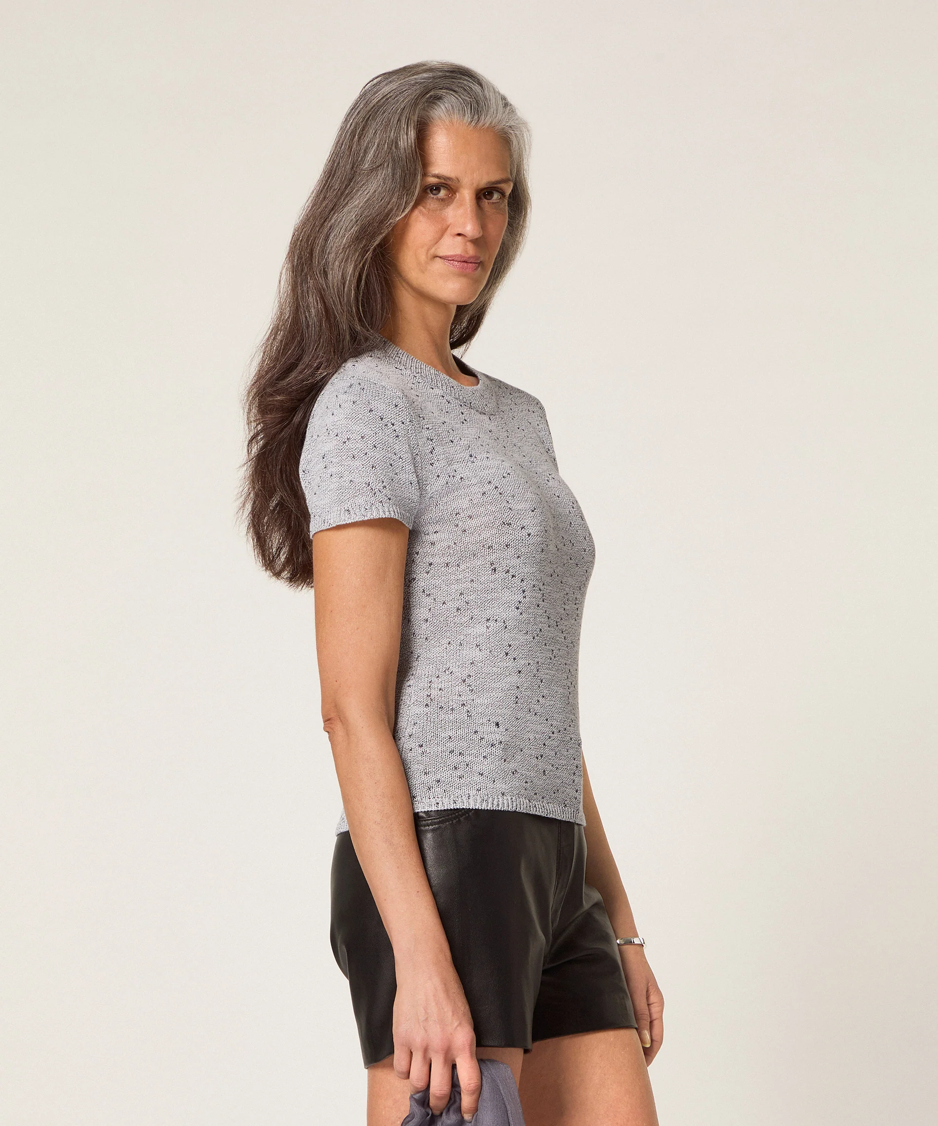 Pull Manches Courtes Cotele - Gris Chine - Femme - Image 2