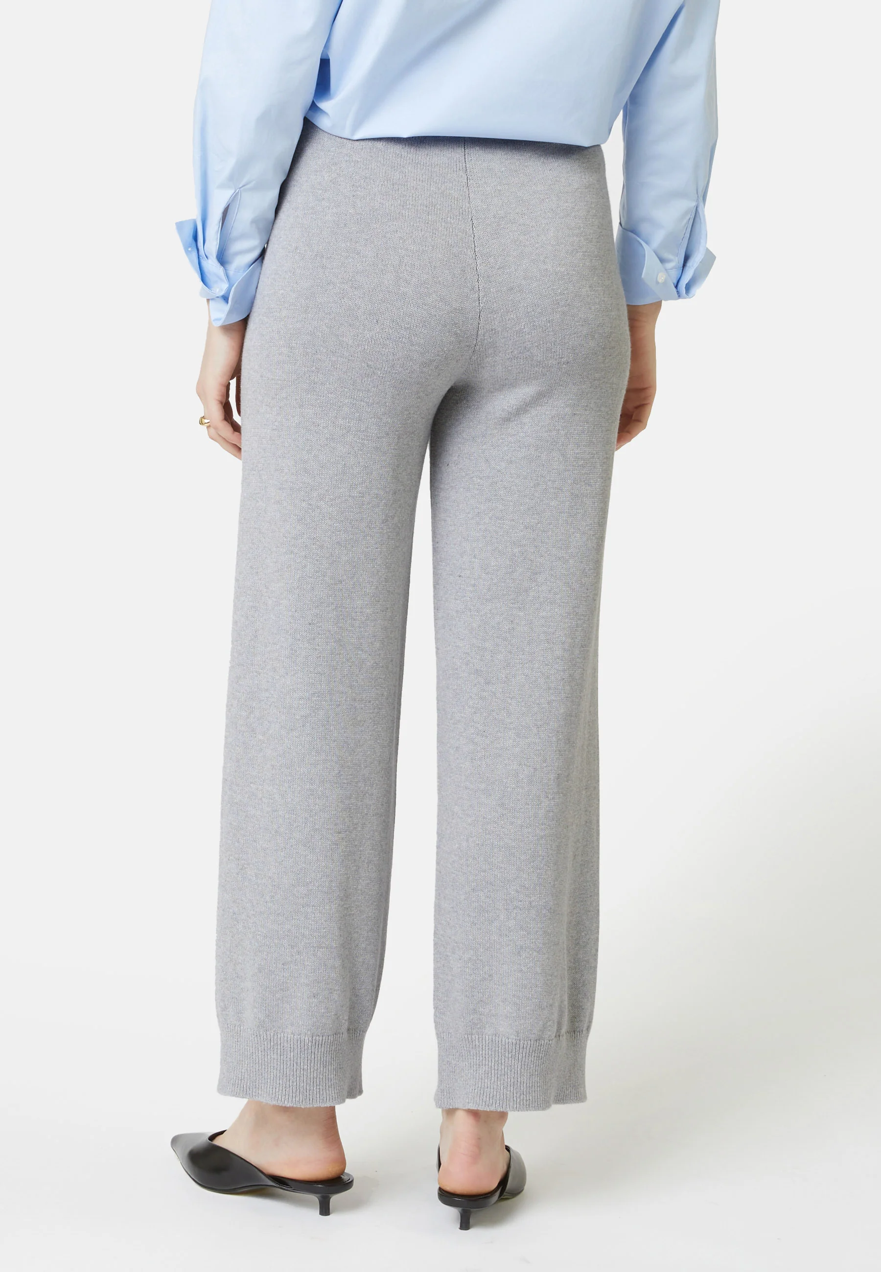 Pantalon Droit Cordon Serrage - Gris Clair - Femme - Image 2