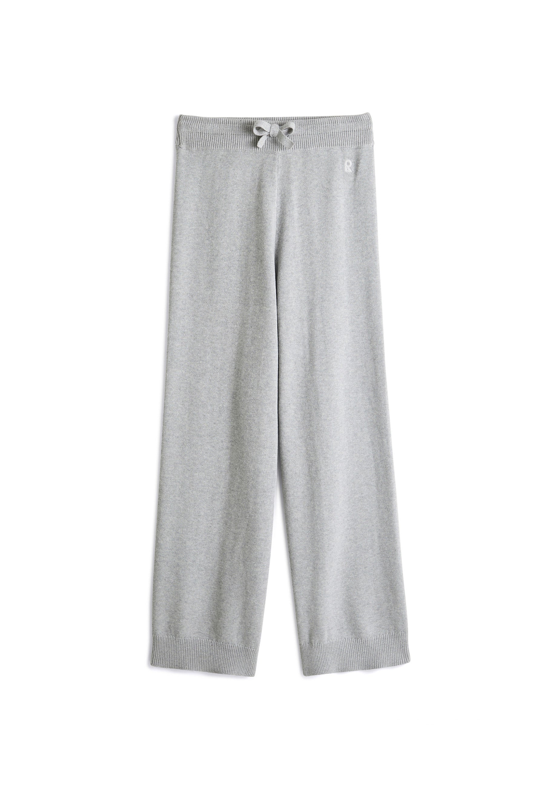 Pantalon Droit Cordon Serrage - Gris Clair - Femme - Image 4