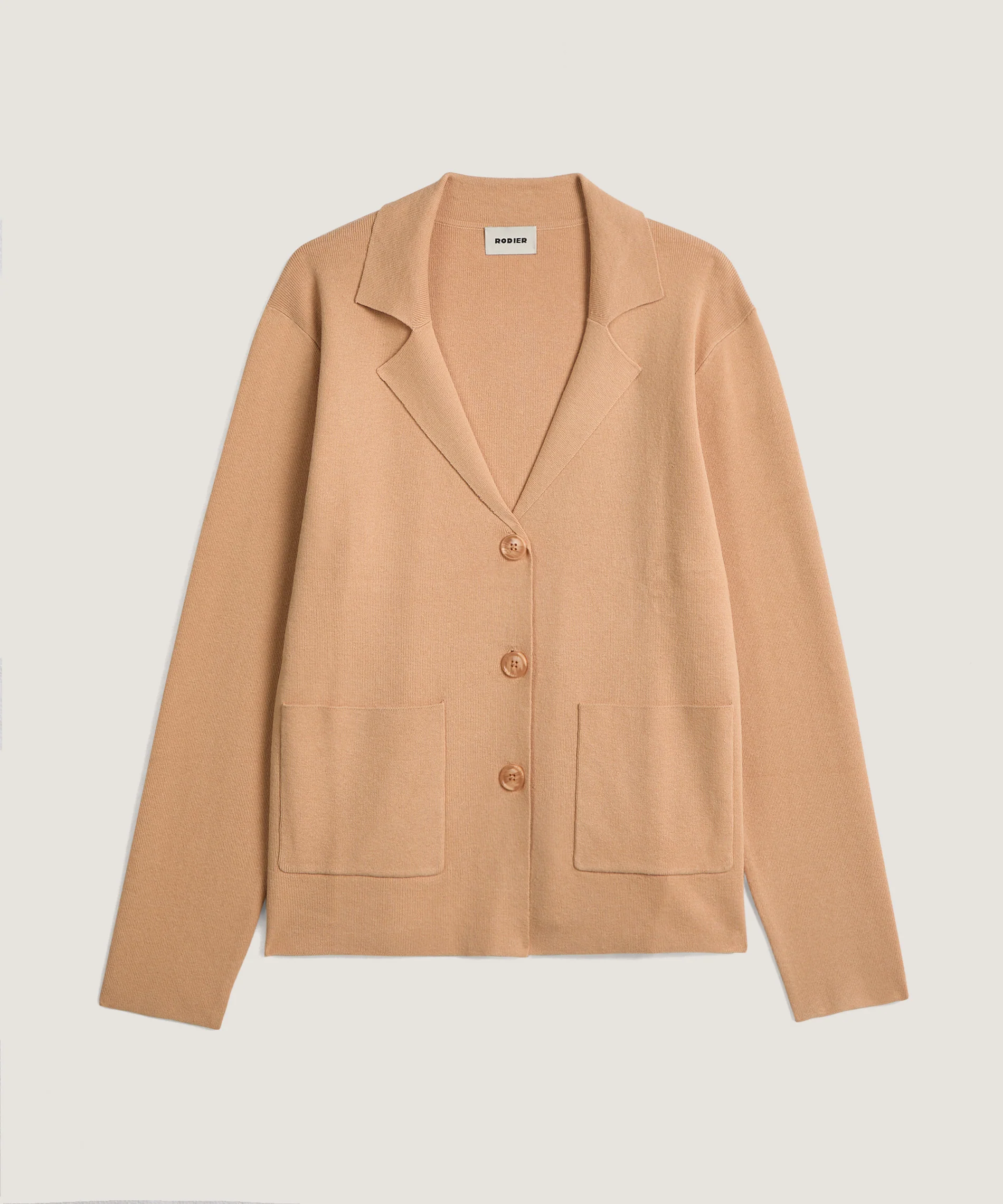 Veste Tailleur - Marron Chamois - Femme - Image 4