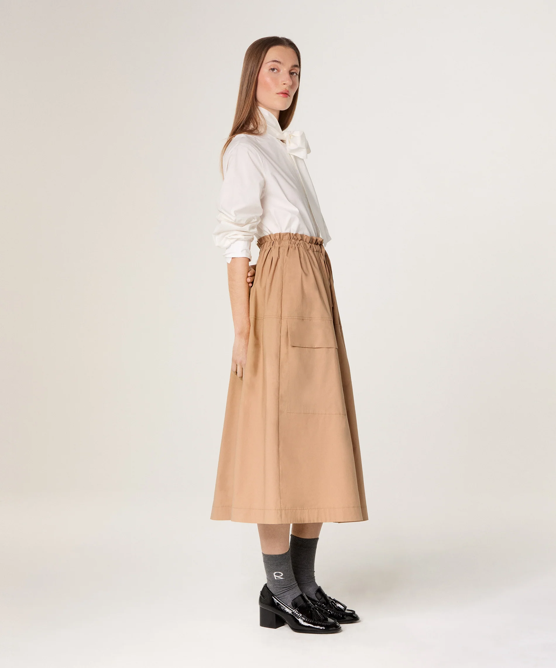 Jupe - Marron Moka - Femme - Image 2