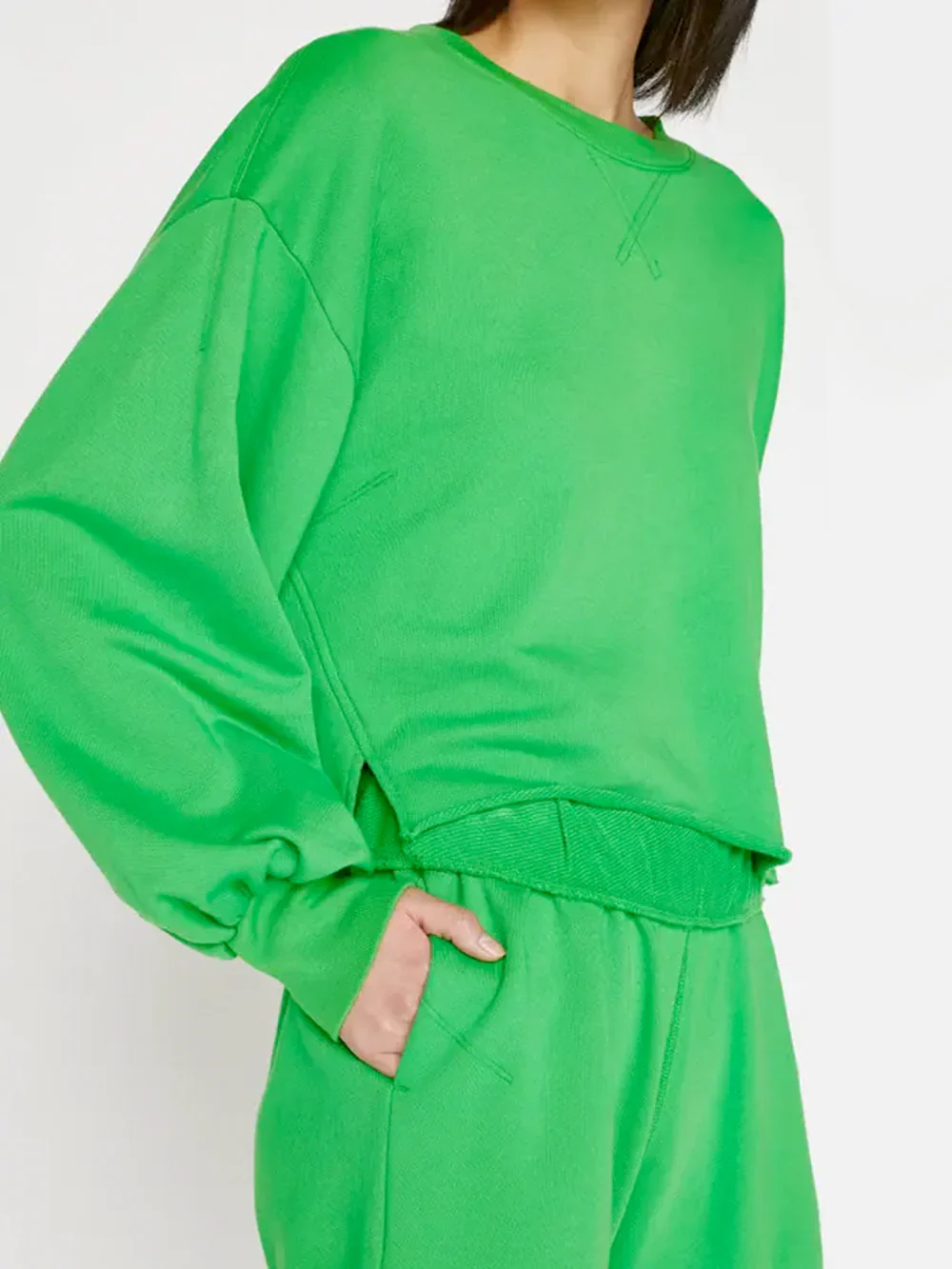 Short Rolled Up - Bright Peridot - Image 4