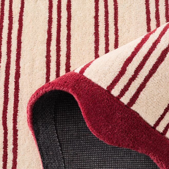 Pantone x Nazar - Tapis Rouge D'Orage En Laine À Rayure - Image 7