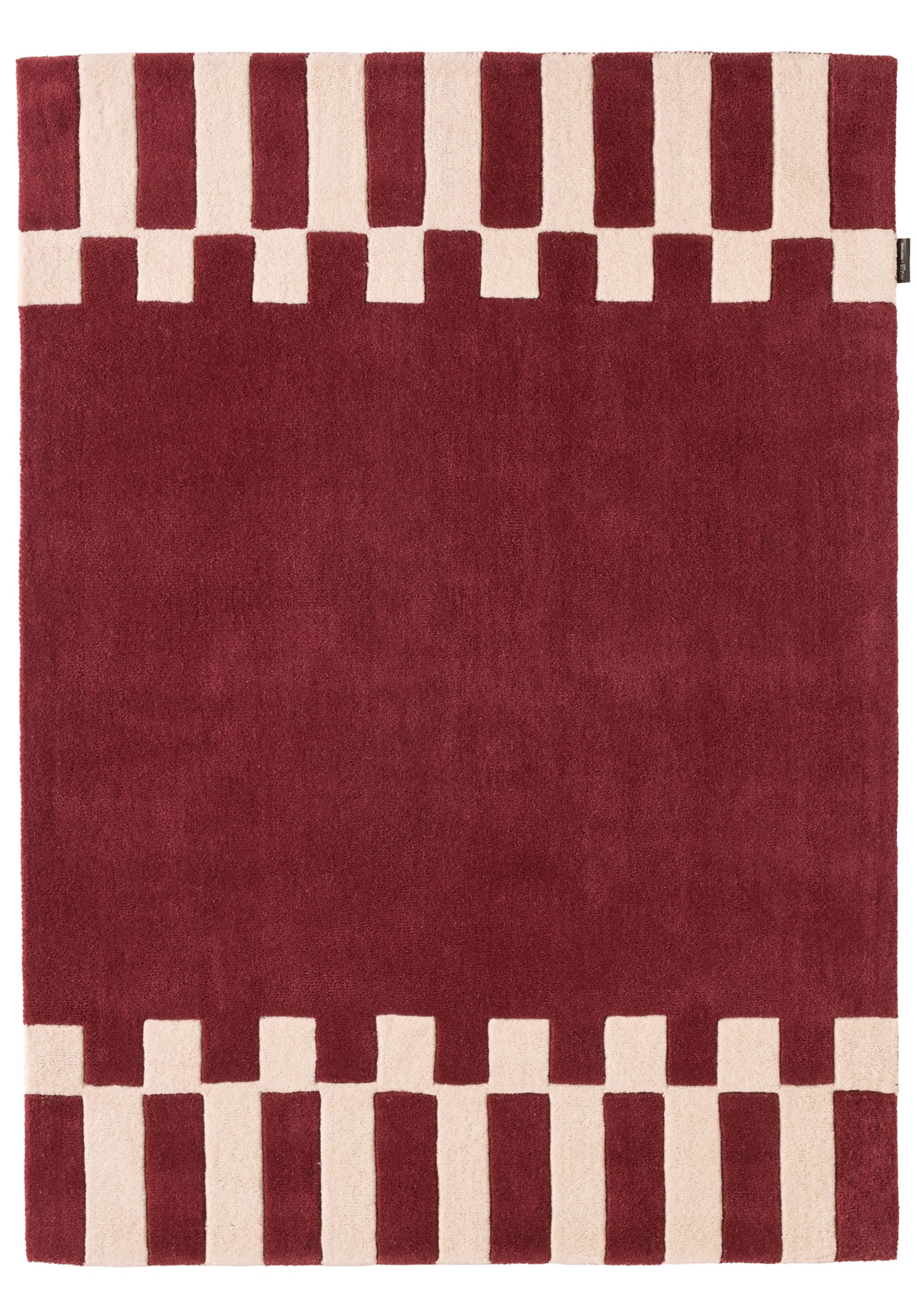 Pantone x Nazar - Tapis Rouge D'Orage En Laine Géométrique - Image 2