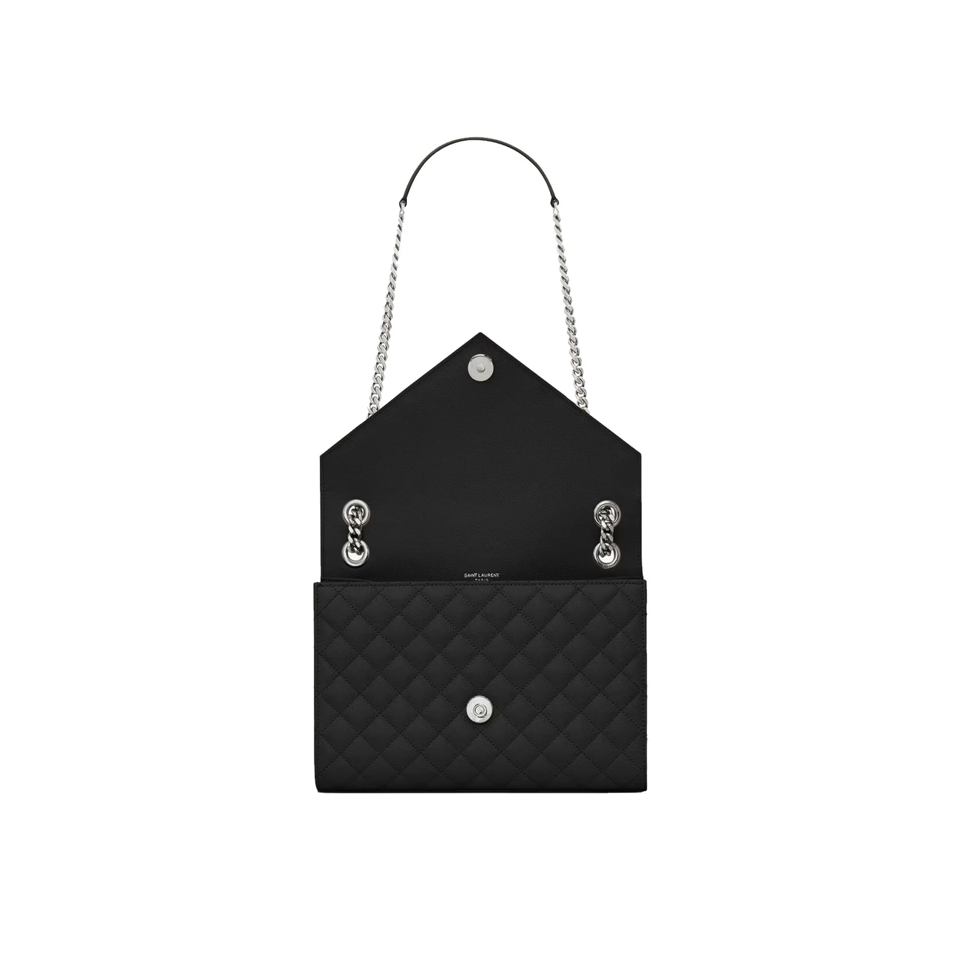 Sac Saint Laurent Envelope Medium - Black - Femme - Image 3