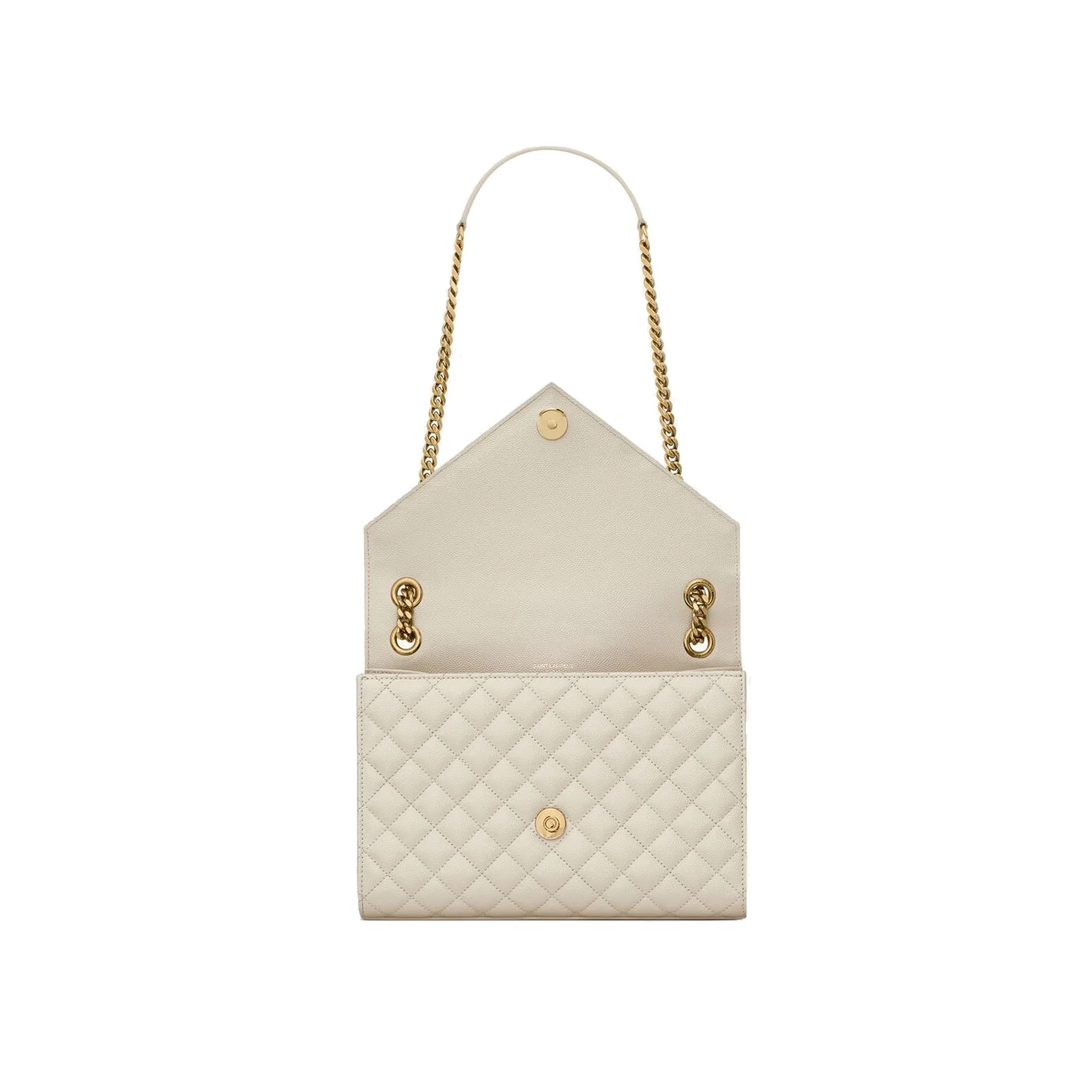Sac Saint Laurent Envelope Medium - Ivory - Femme - Image 3