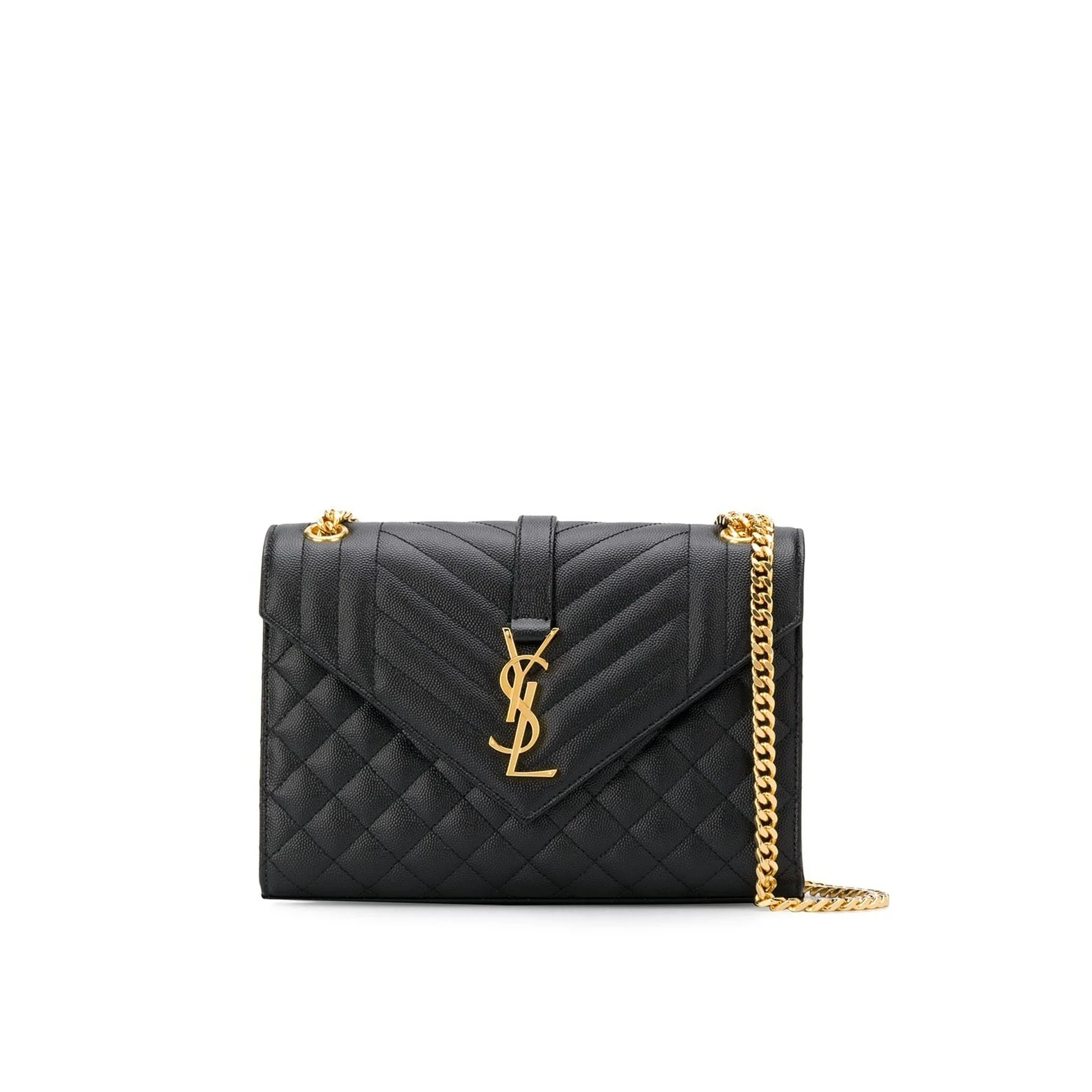 Sac Saint Laurent Envelope Medium - Black - Femme