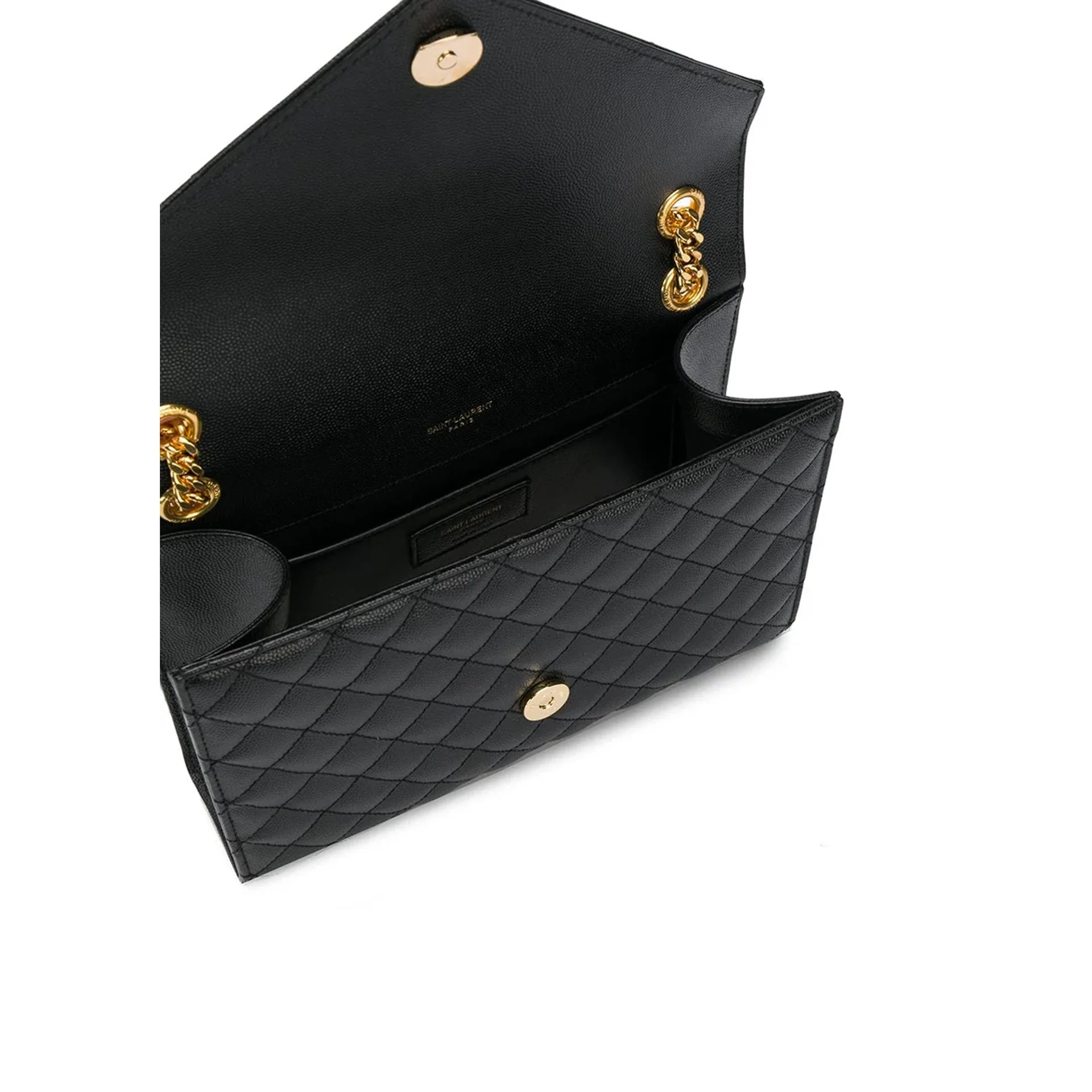Sac Saint Laurent Envelope Medium - Black - Femme - Image 3