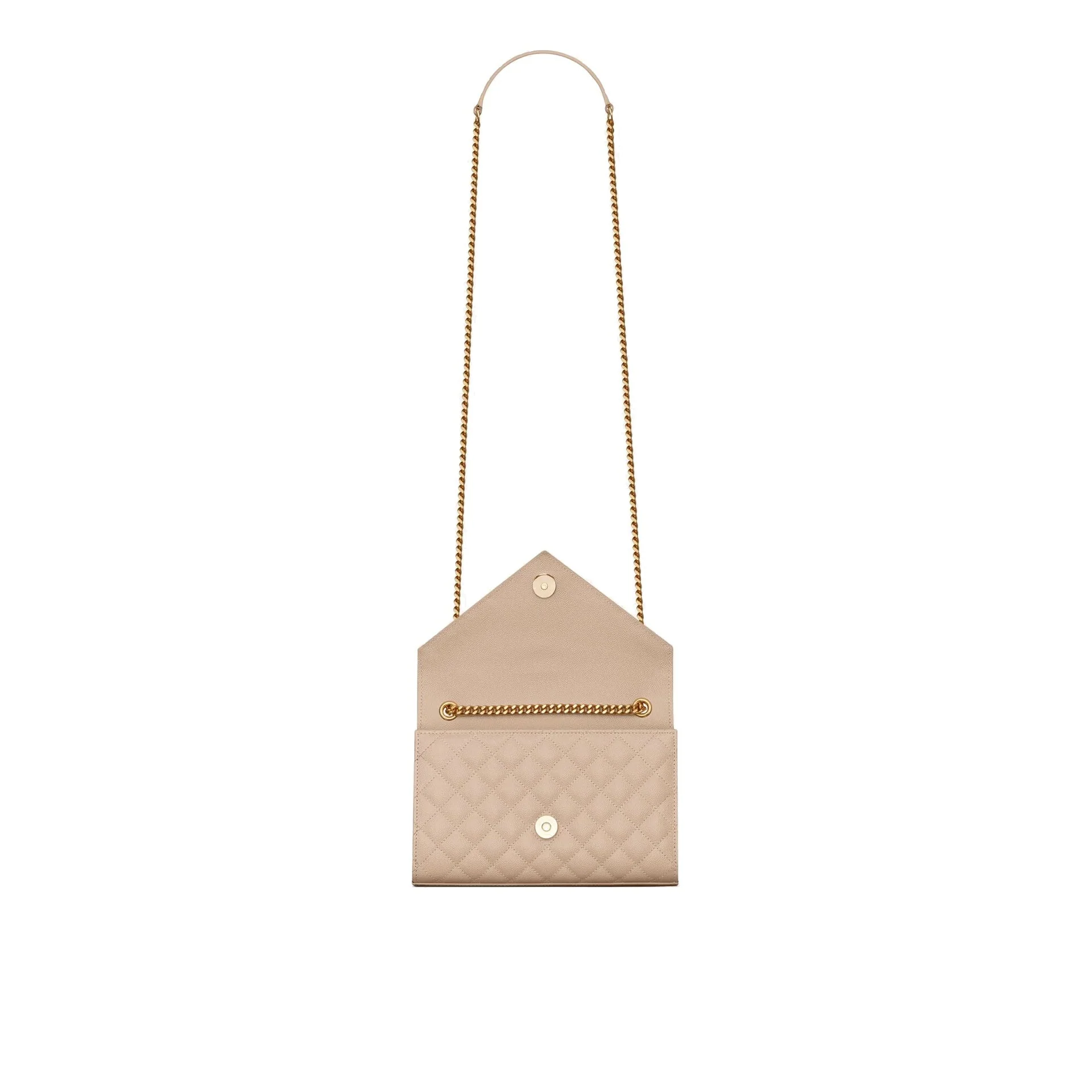 Sac Saint Laurent Envelope Small - Beige - Femme - Image 4