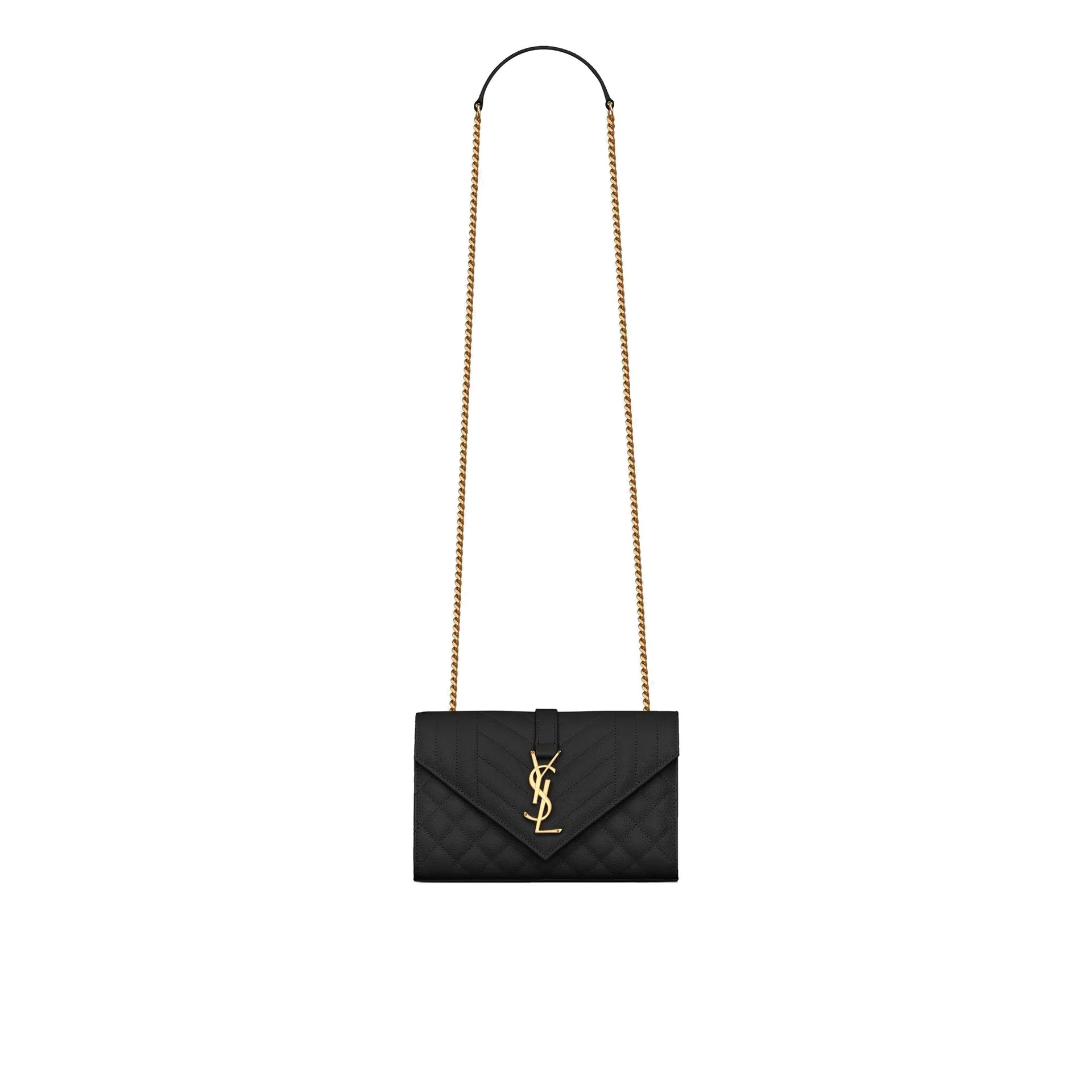 Sac Saint Laurent Envelope Small - Black - Femme
