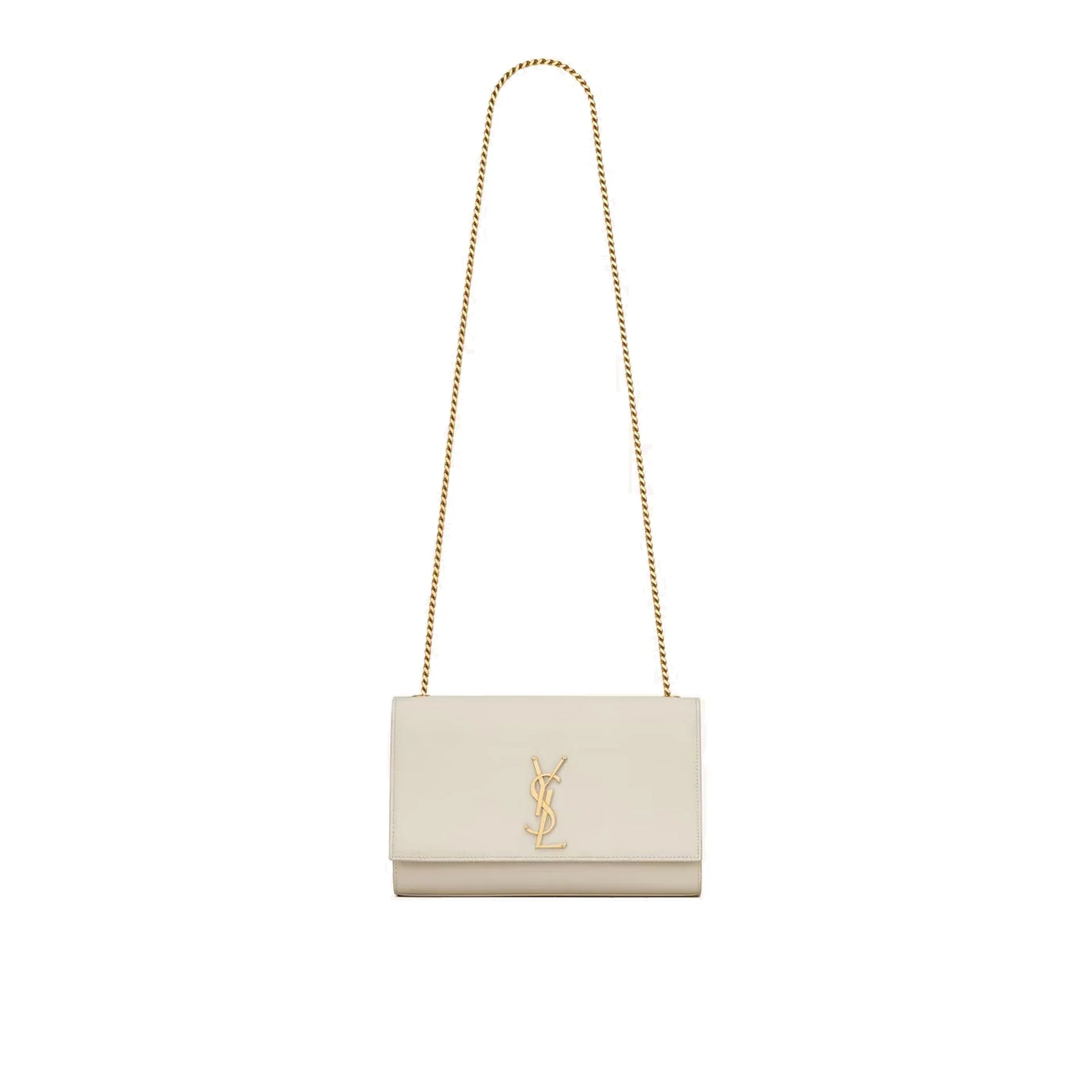 Sac À Bandoulière Saint Laurent Kate Medium - Cream - Femme