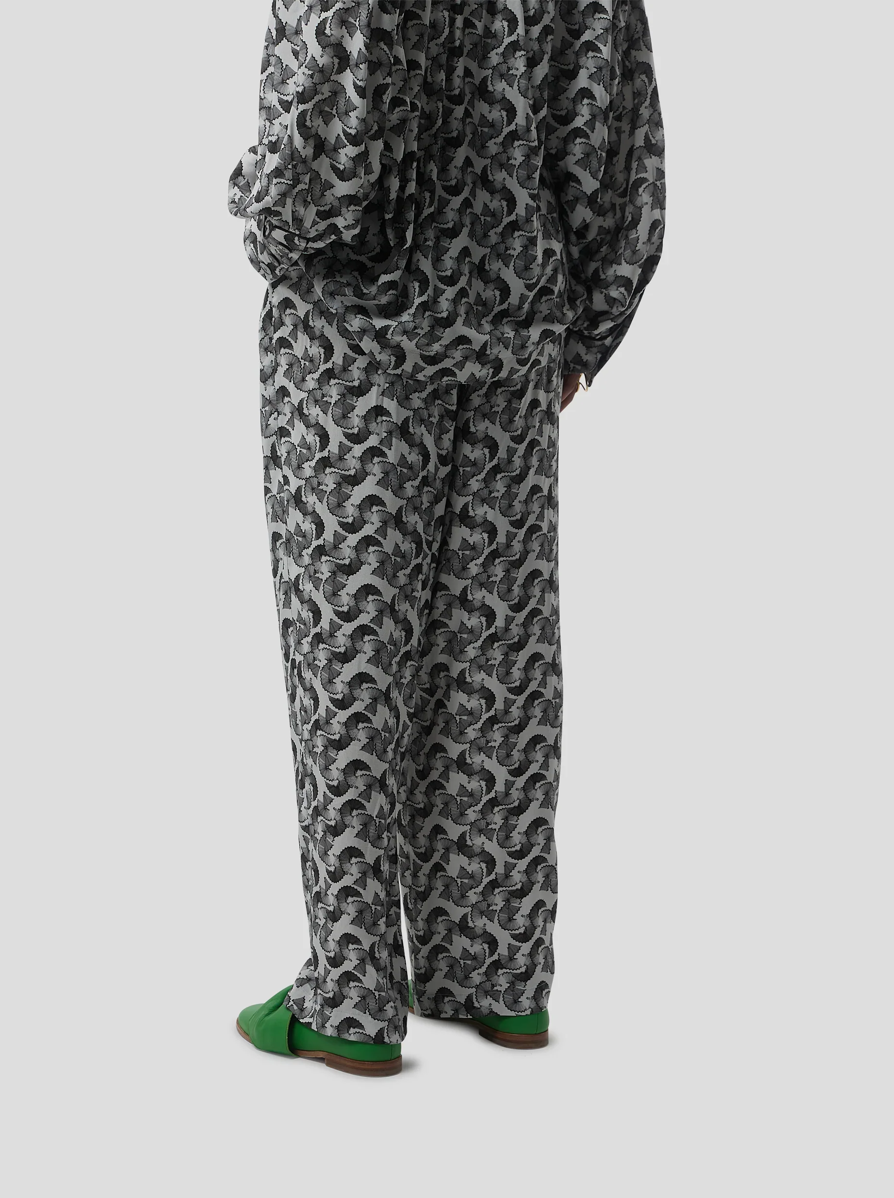 Sakis Pants in Lead shavings print - Image 6