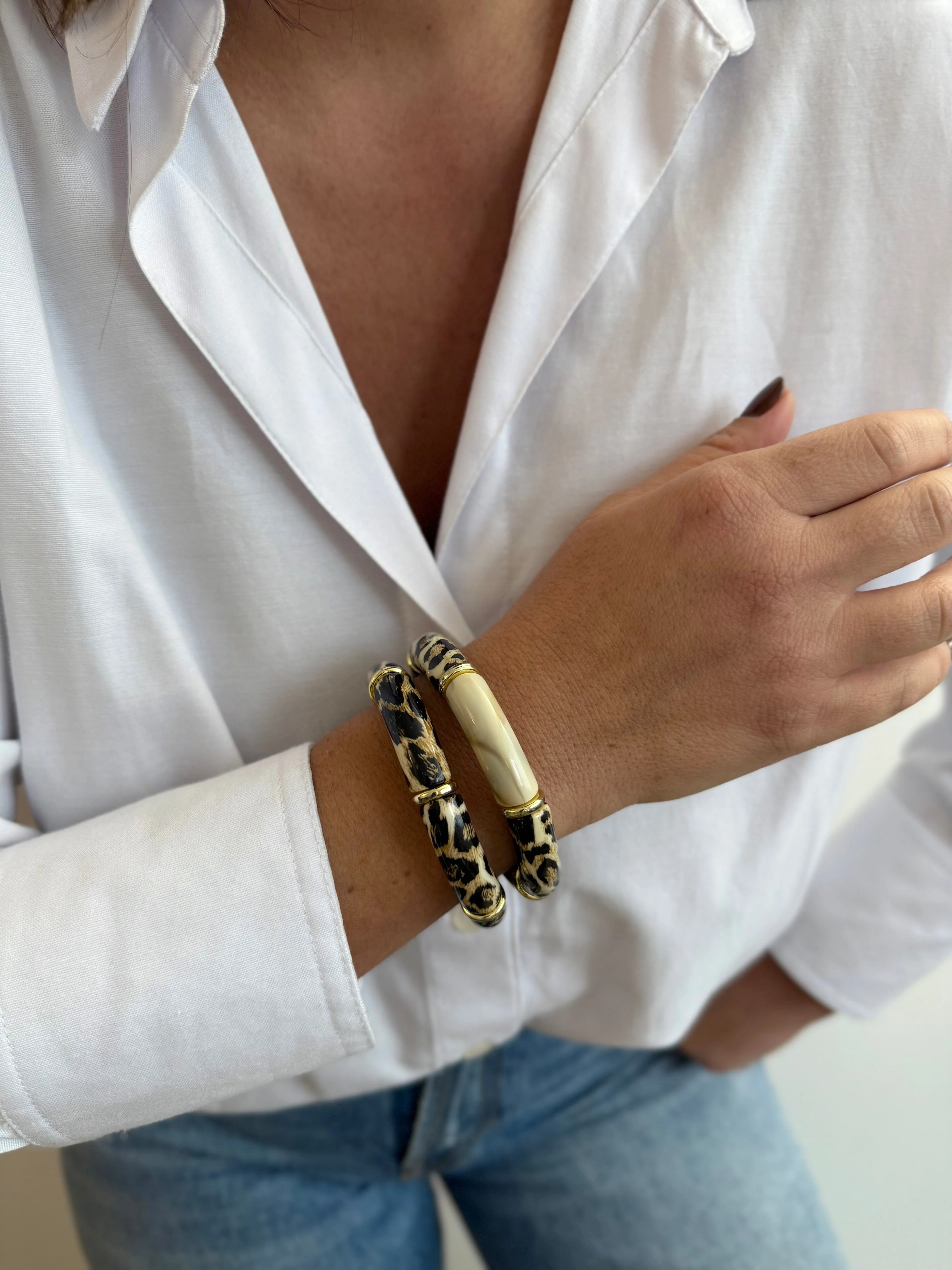 Lot De 2 Bracelets Savage Twins - Beige - Image 5