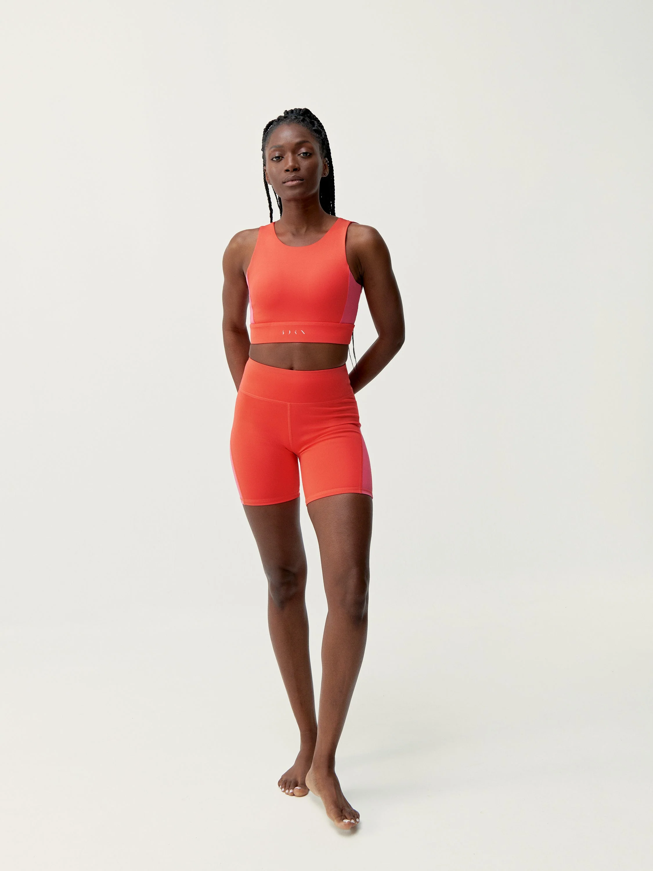 Short Latika - Corail Brillant/Fuxia Brillant - Femme - Image 4