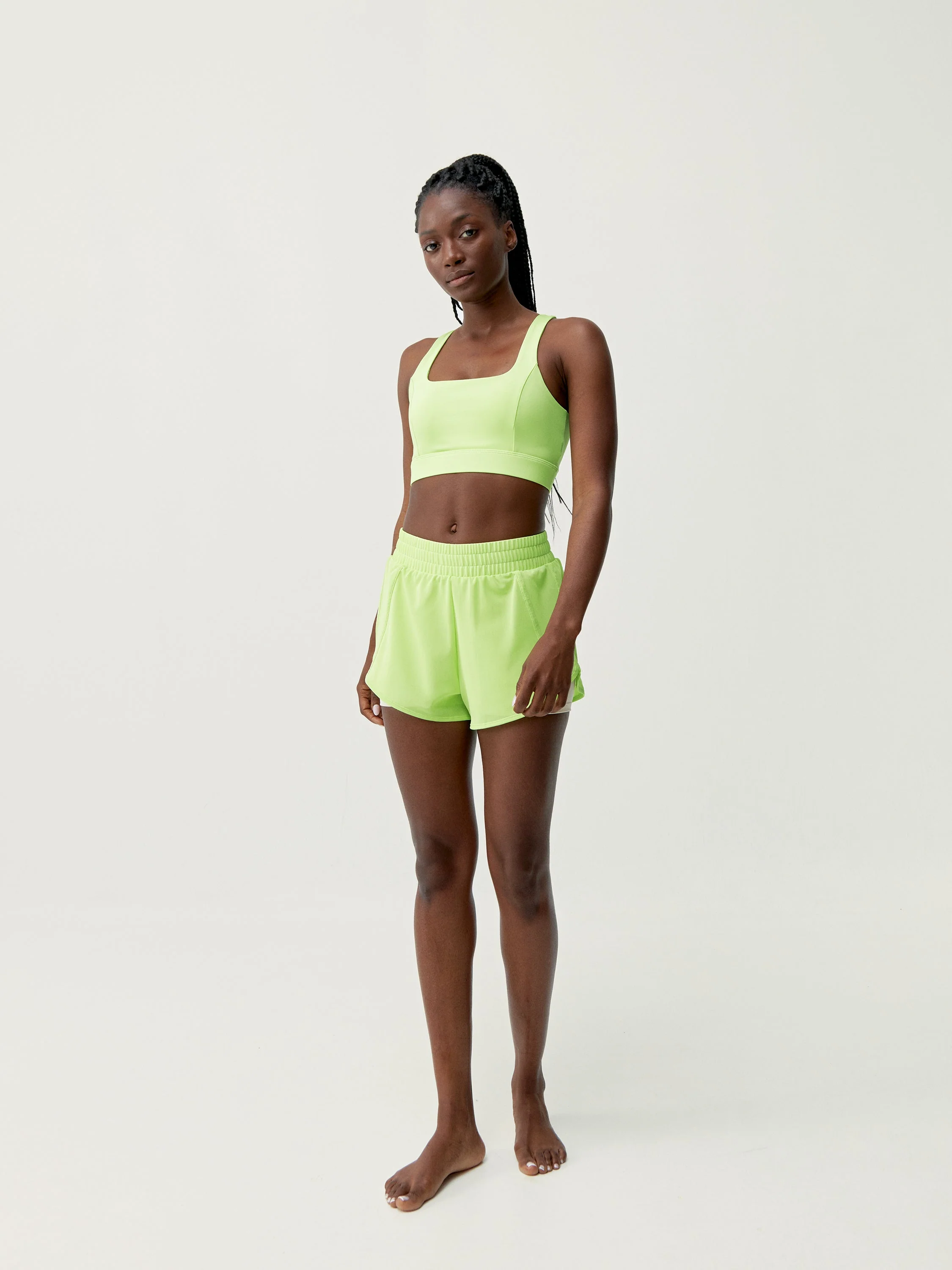 Short Padma 2.0 - Citron Vert Vif/Tapioca Doux - Femme - Image 4
