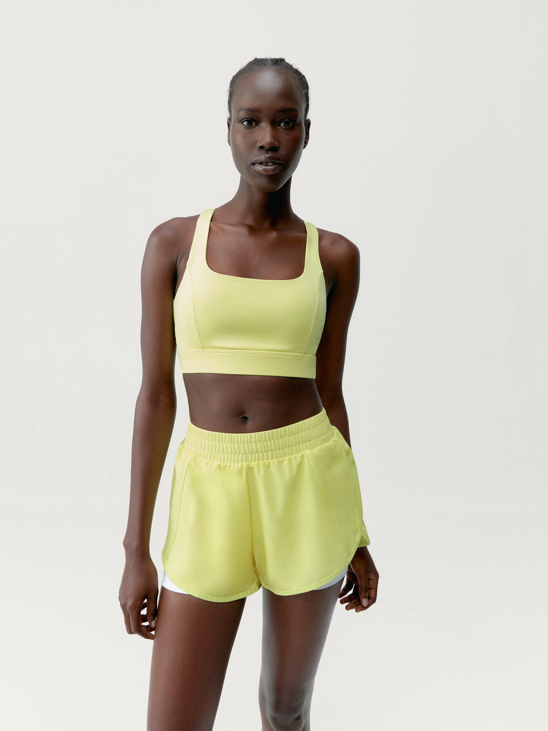 Short Padma 2.0 - Jaune Vert/Blanc - Femme