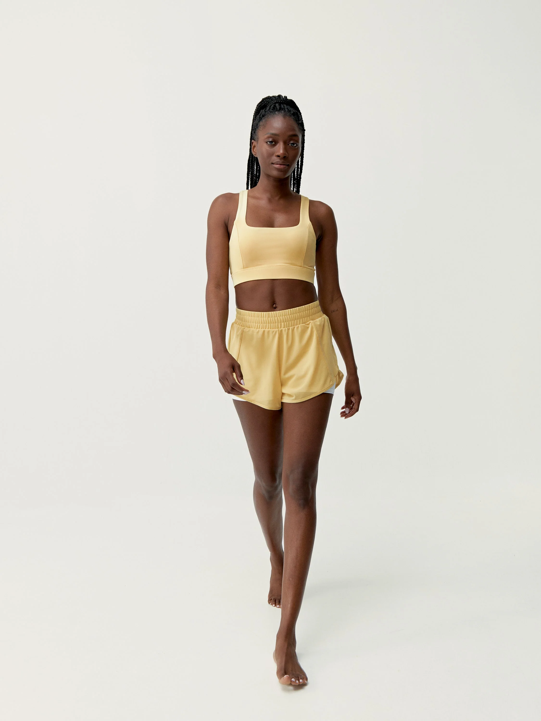 Short Padma 2.0 - Jaune Doux/Blanc - Femme - Image 3