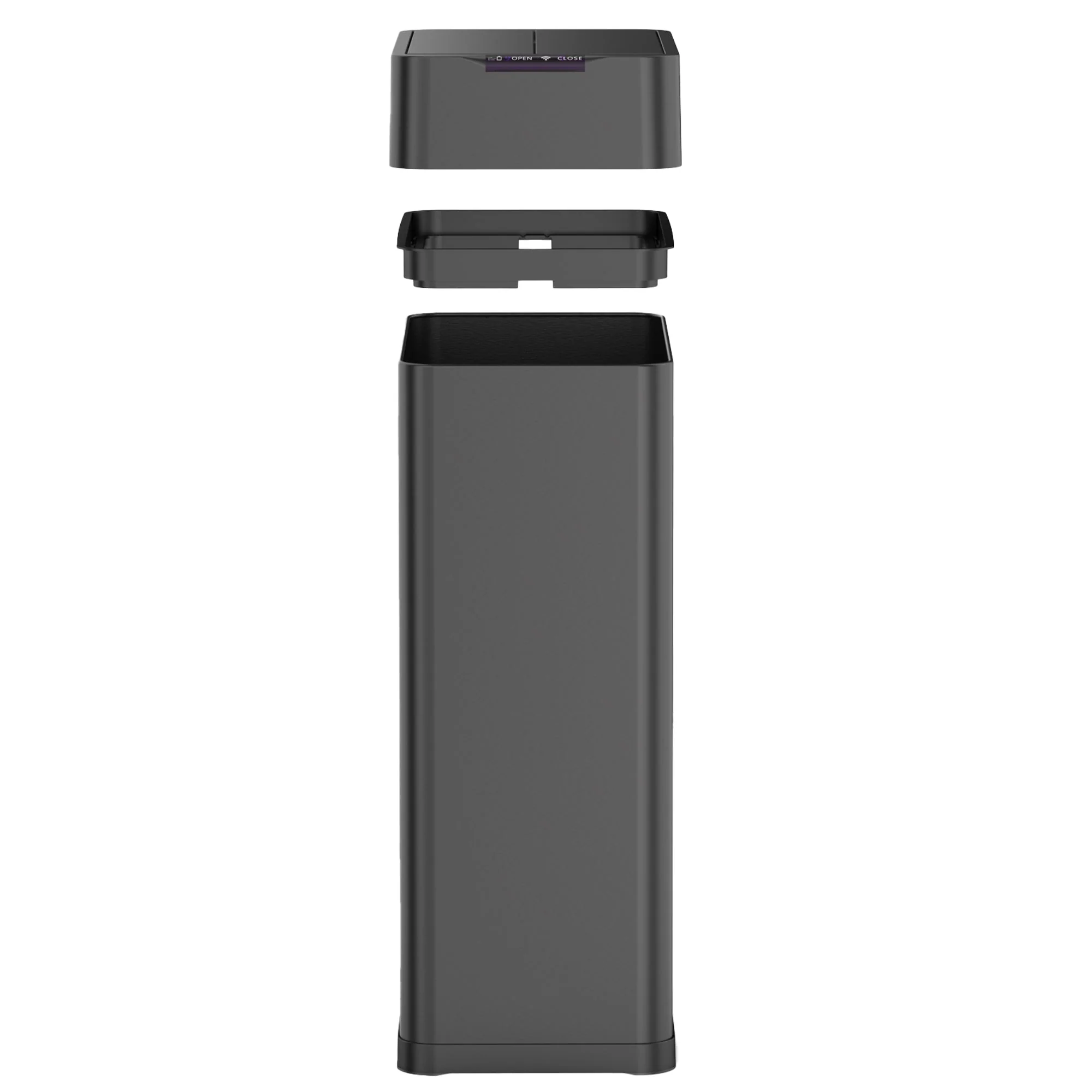 Poubelle Automatique Inox Silverlake 90L - Noir - Image 6
