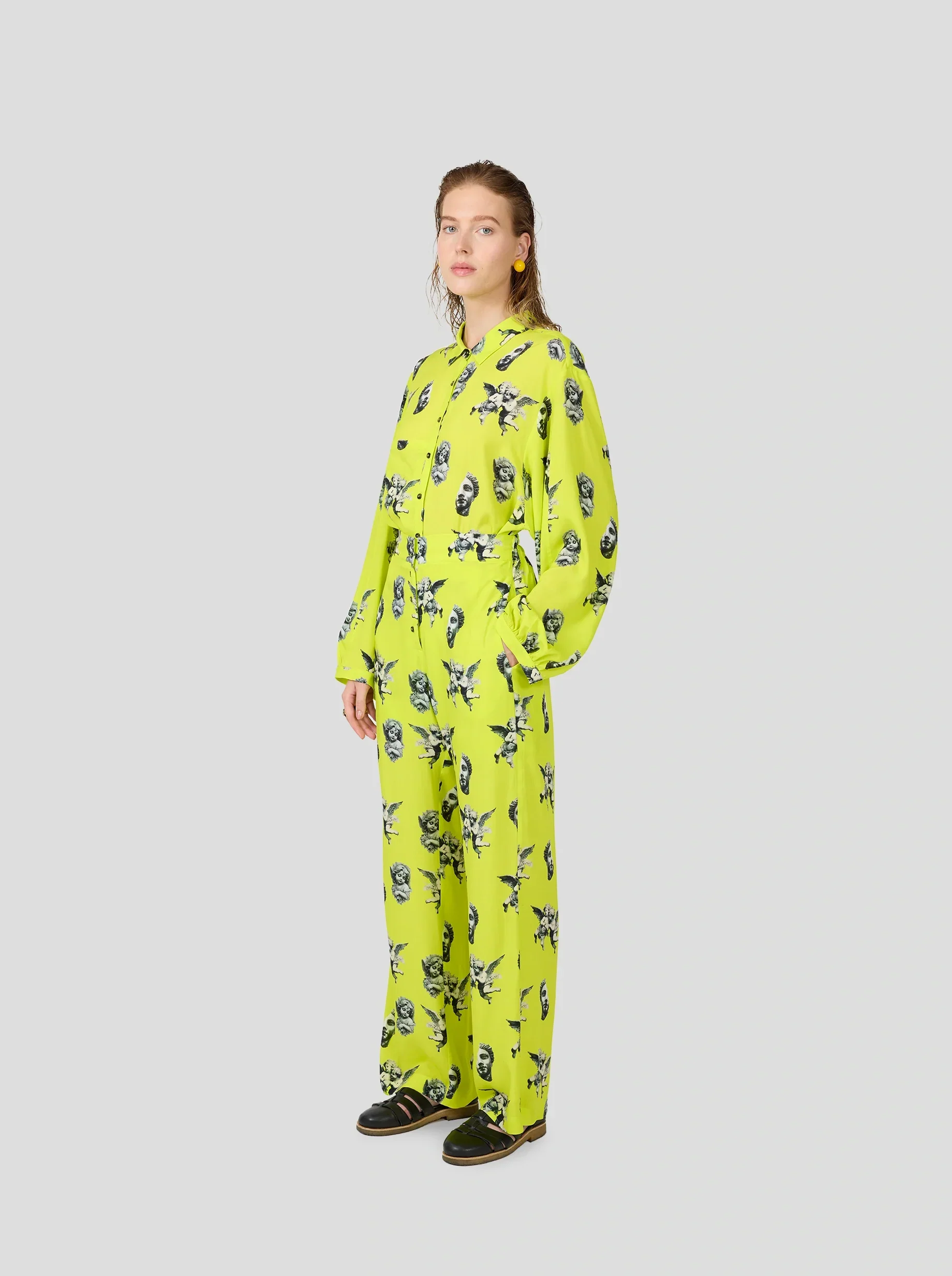 Spartacus Pants in Angels Print - Image 2