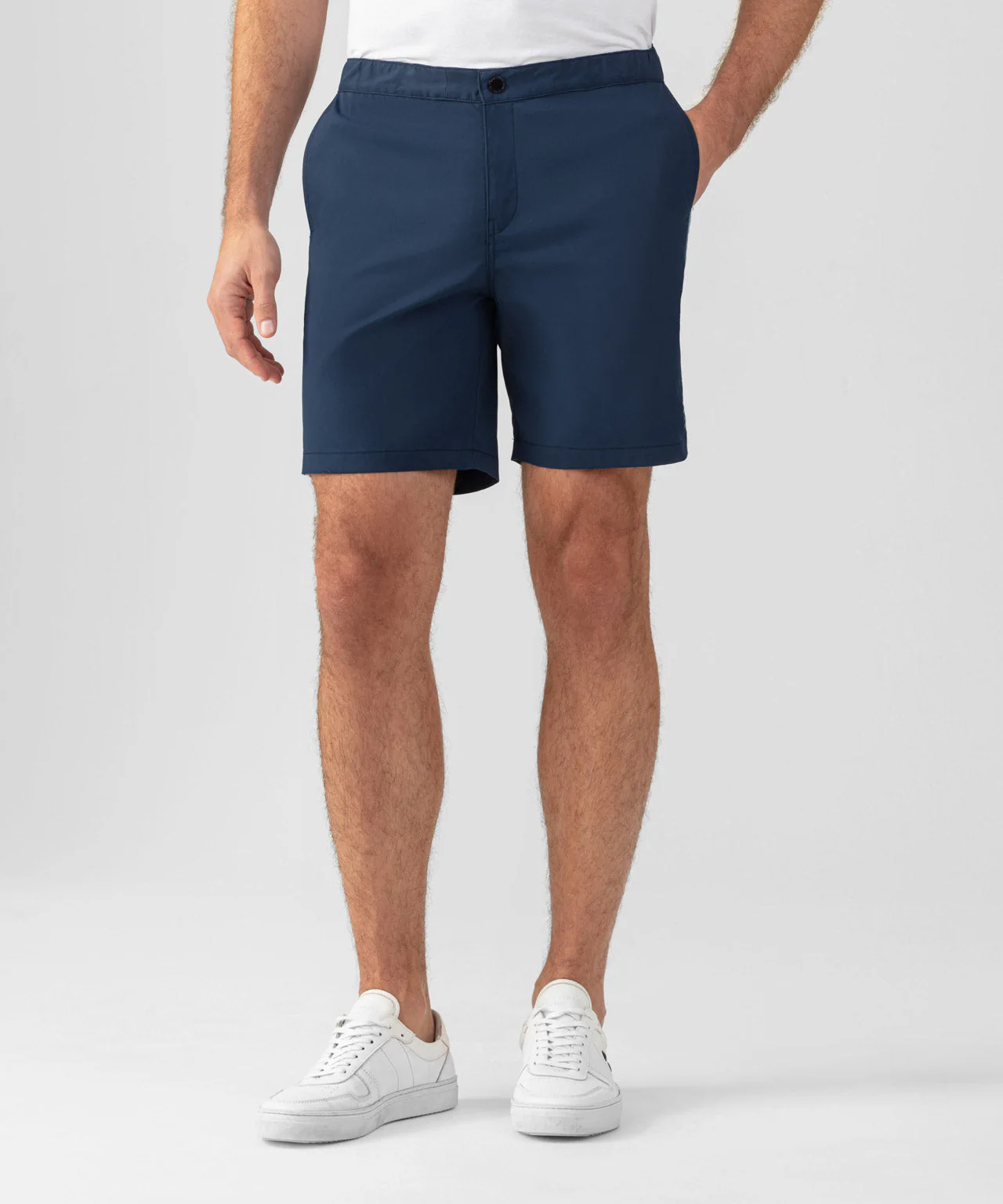 Short Sports Chino W. Side Stripes - Deep Ocean