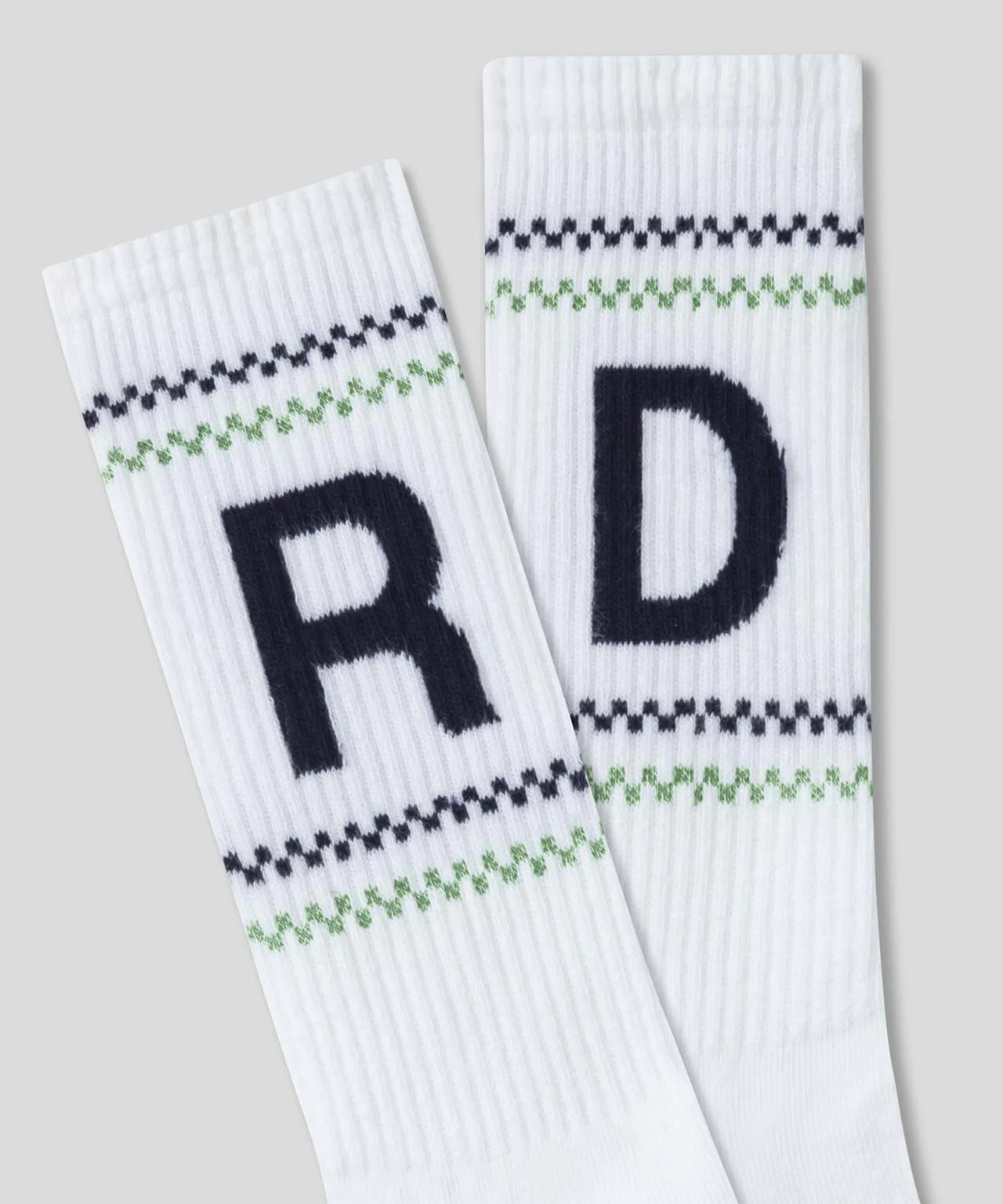 Chaussettes Sports Rd W. Fisherman Stripes - White - Image 2