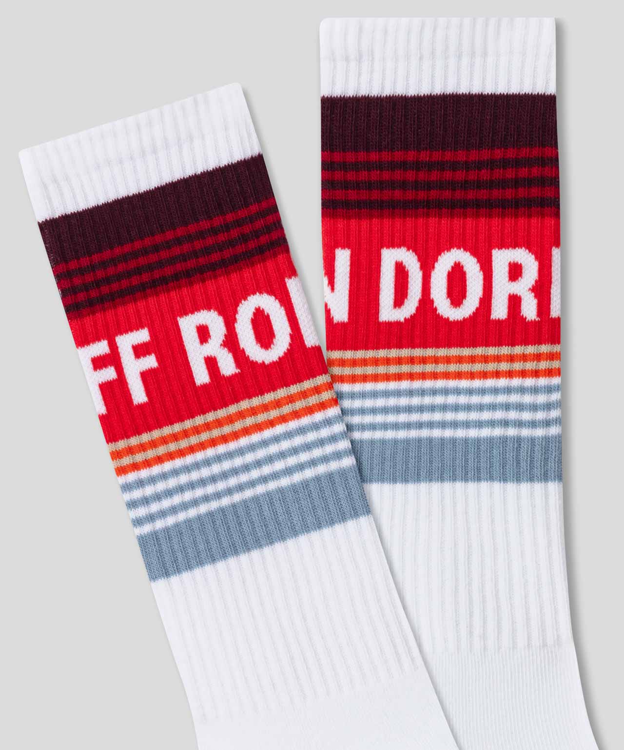 Chaussettes Sports "Ron Dorff" W. Stripes - Red - Image 2