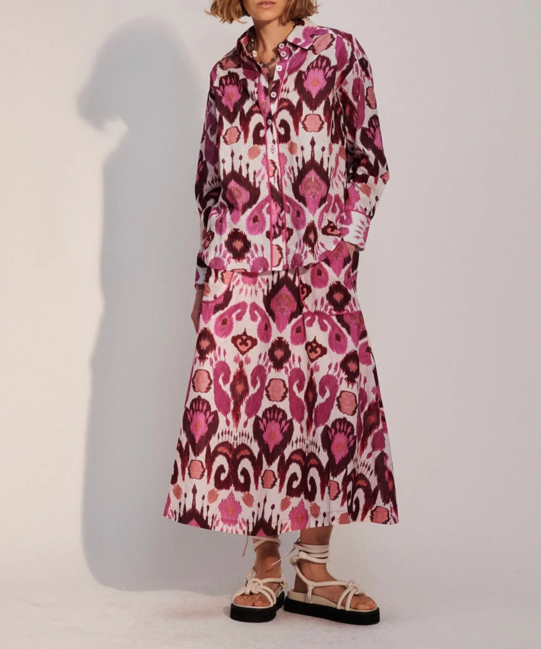Chemise Droite Jaya - Rose - Image 2
