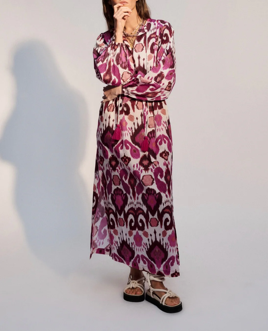 Robe Longue Jaya - Rose