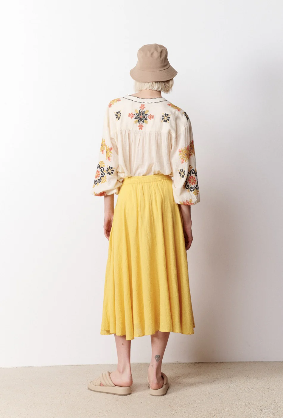 Jupe Longue Ophelia - Ocre