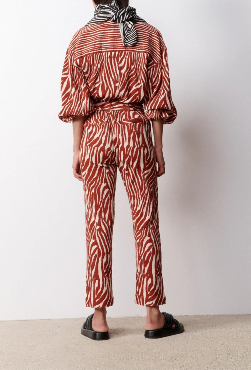Pantalon Droit Ingrida - Rouille - Image 2