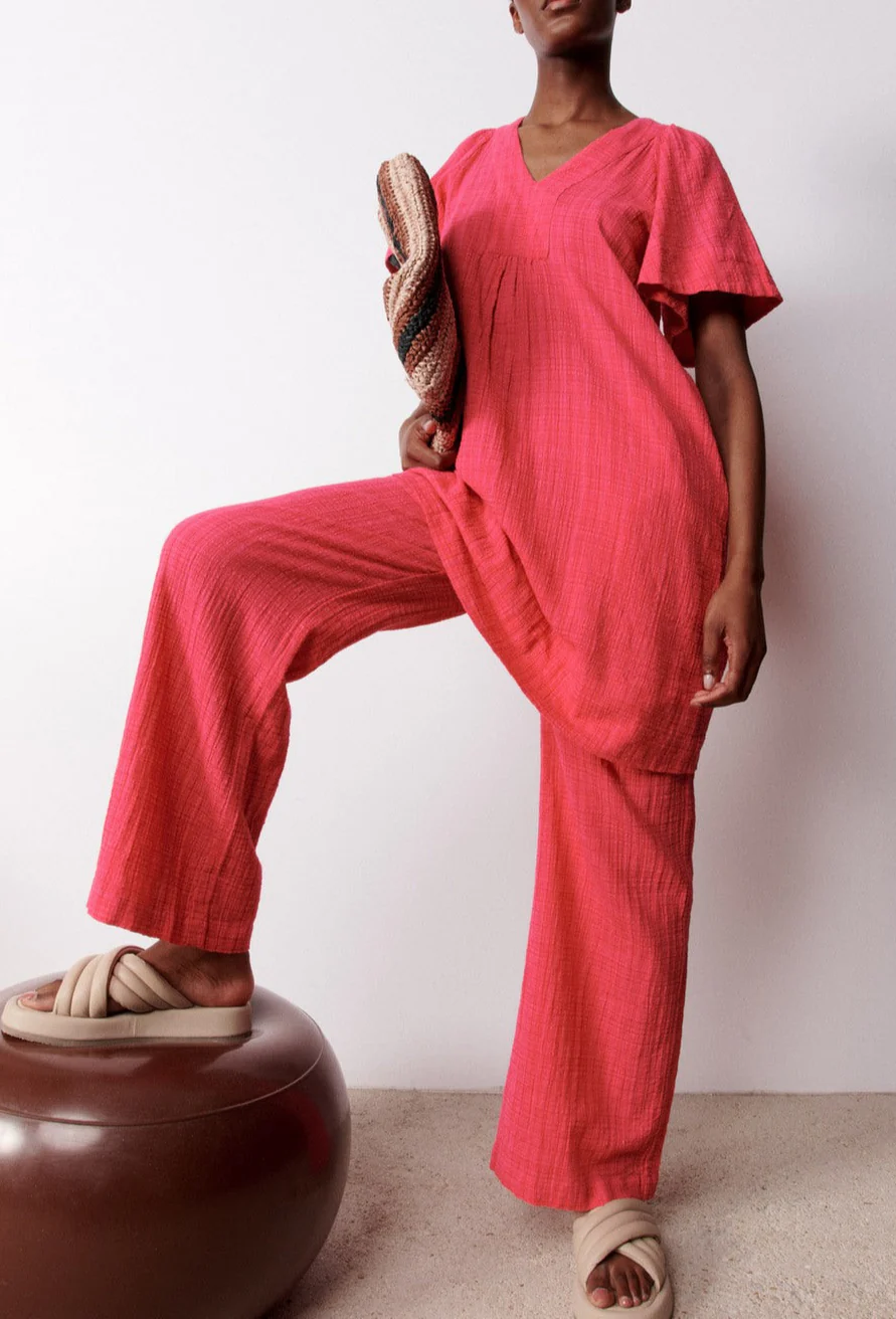 Robe Courte Ophelia - Rose - Image 4