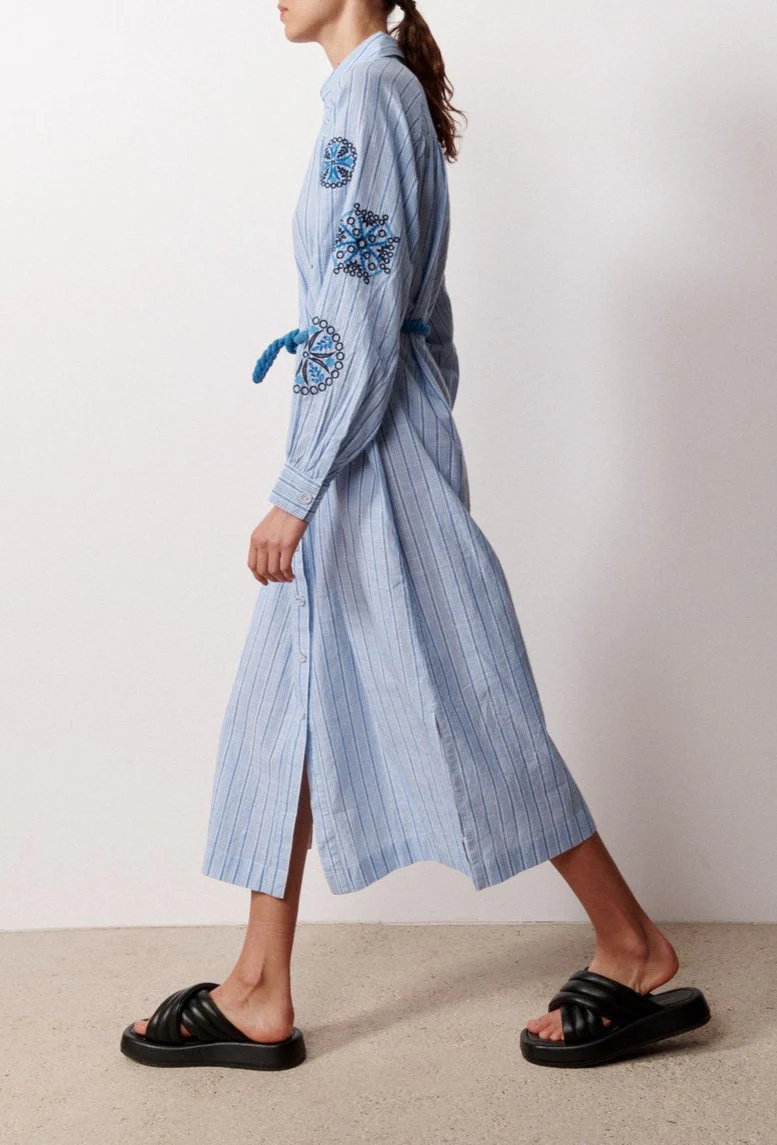 Robe Midi Gloria - Bleu - Image 2