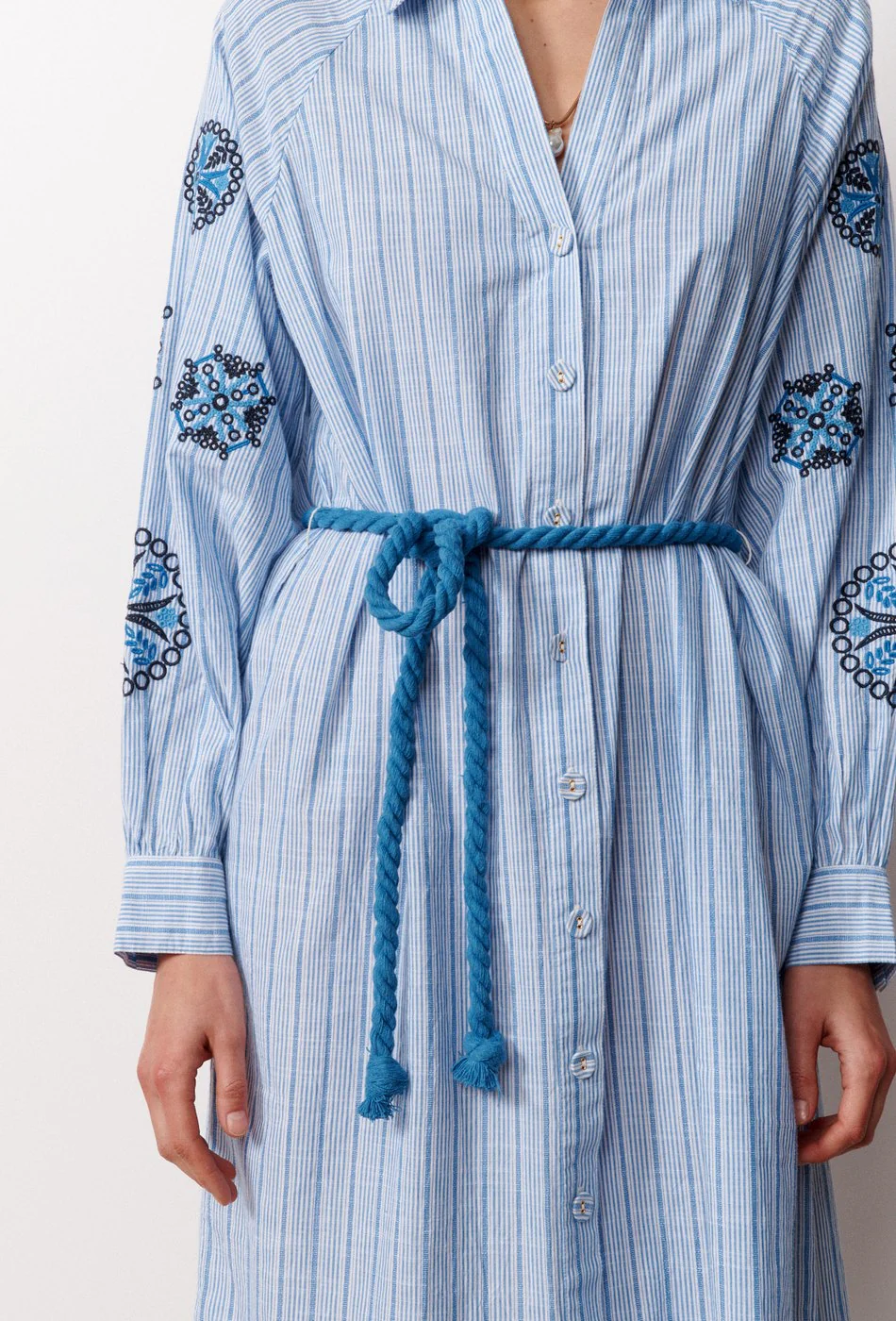 Robe Midi Gloria - Bleu - Image 3