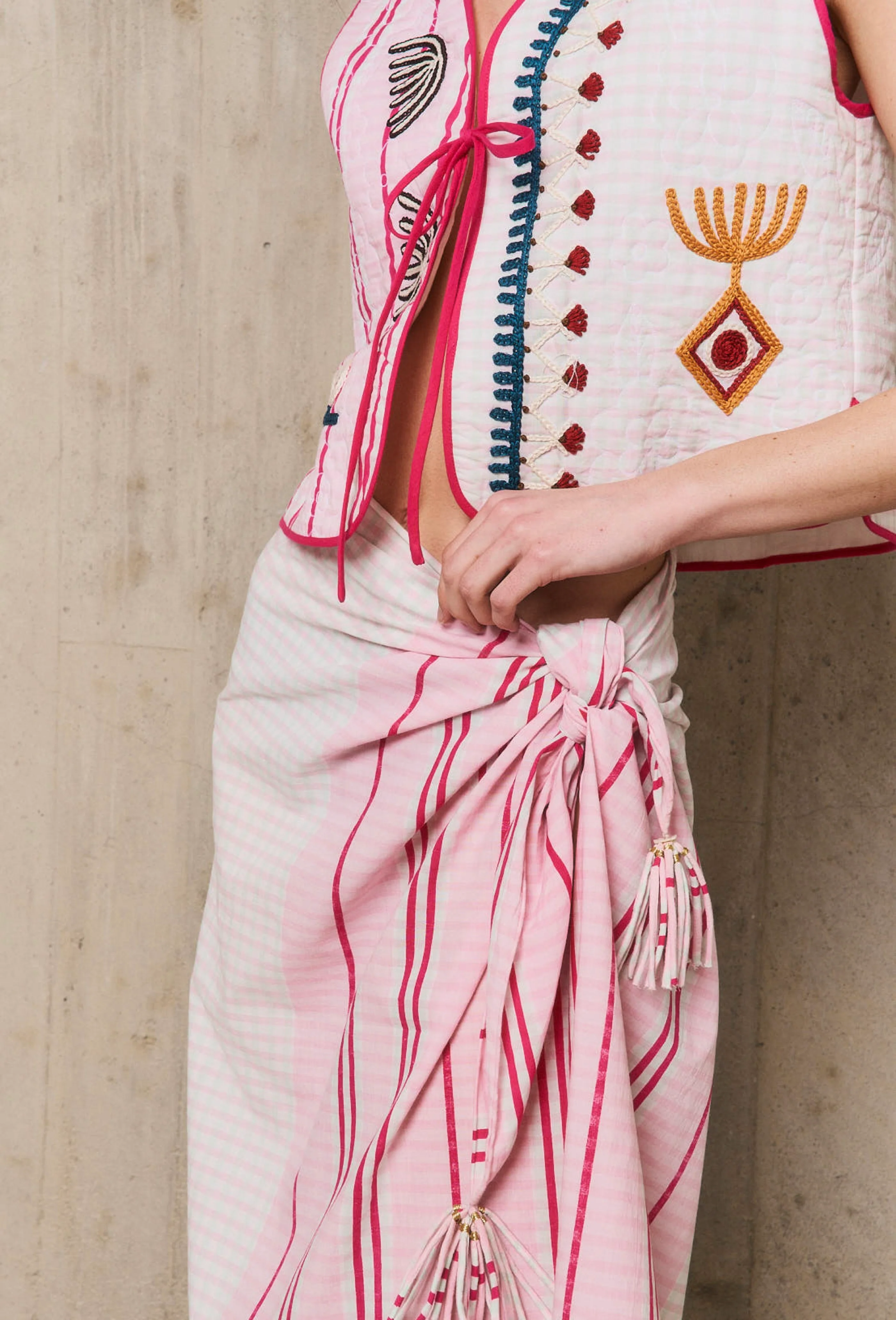 Foulard Frida - Rose - Image 2
