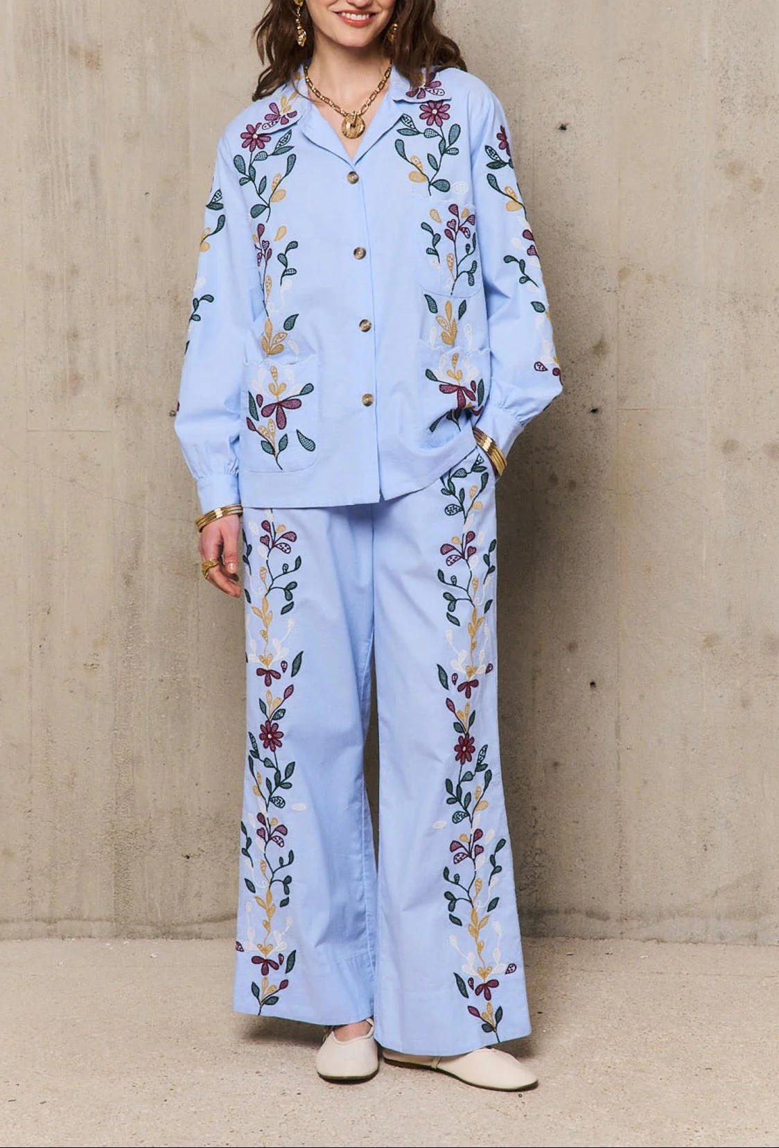 Chemise Ml Romy - Bleu - Image 4