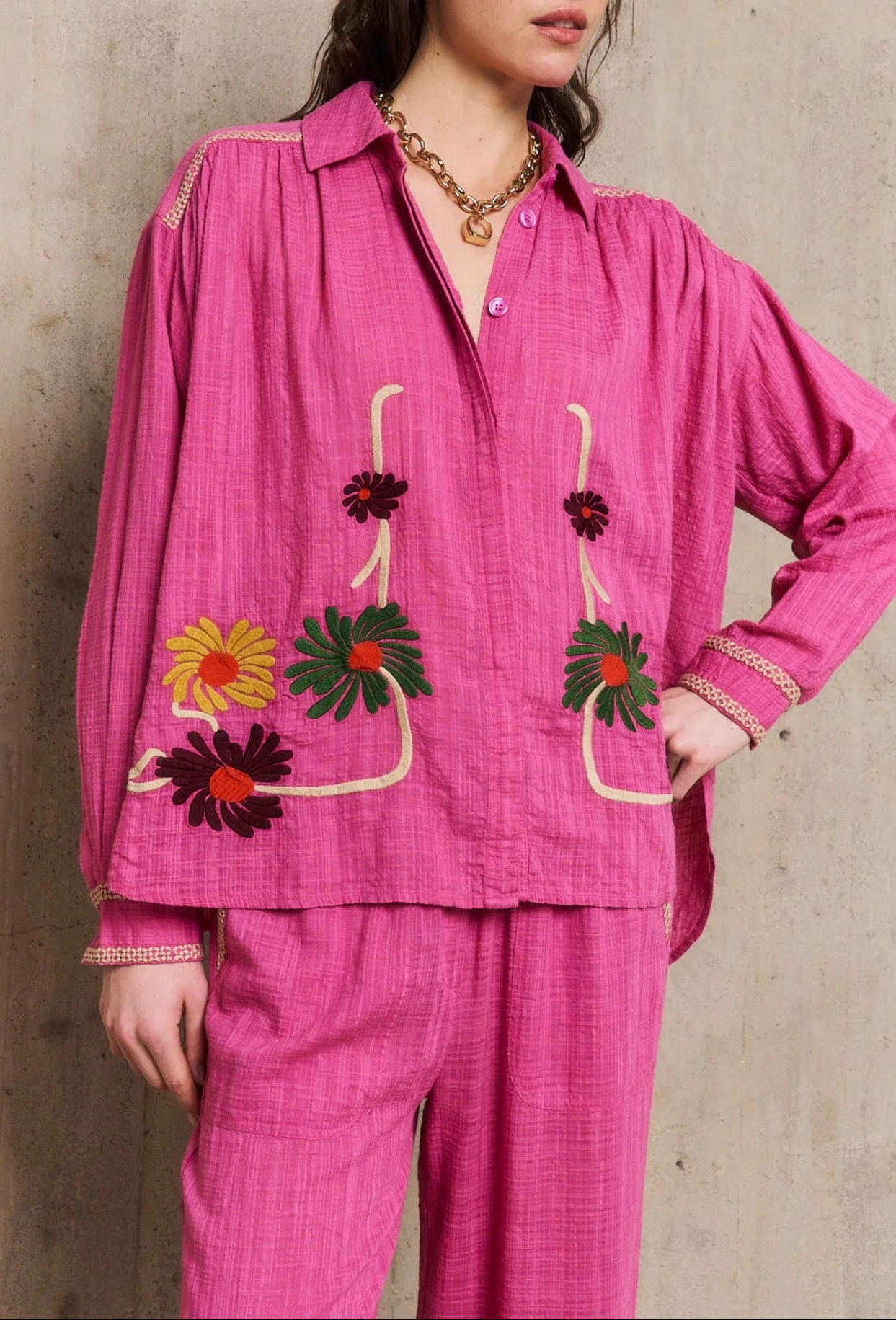 Chemise Ml Augustine - Rose - Image 2