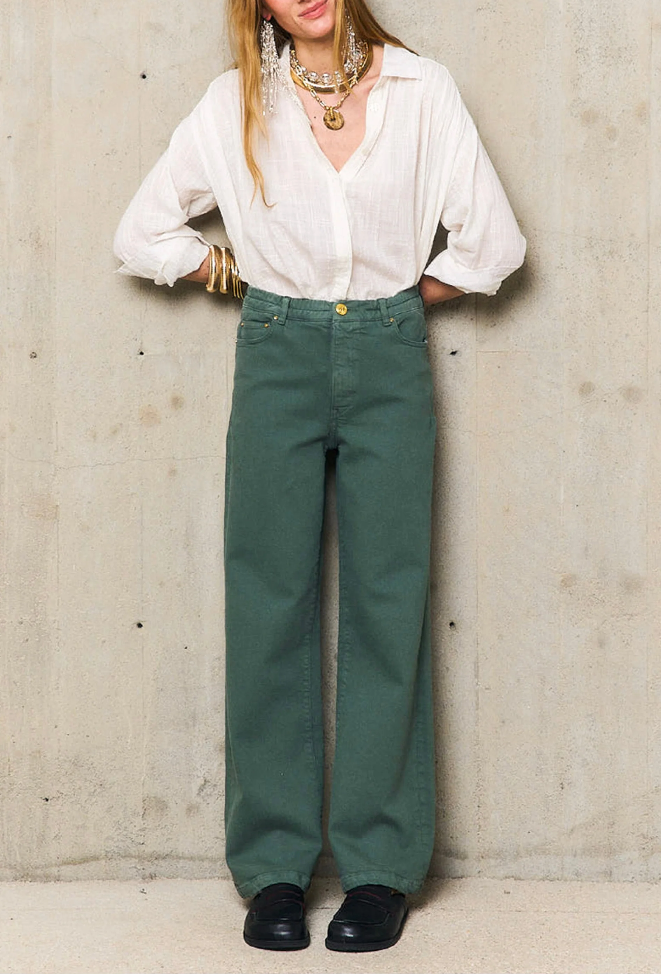 Pantalon Elastique Evy - Kaki