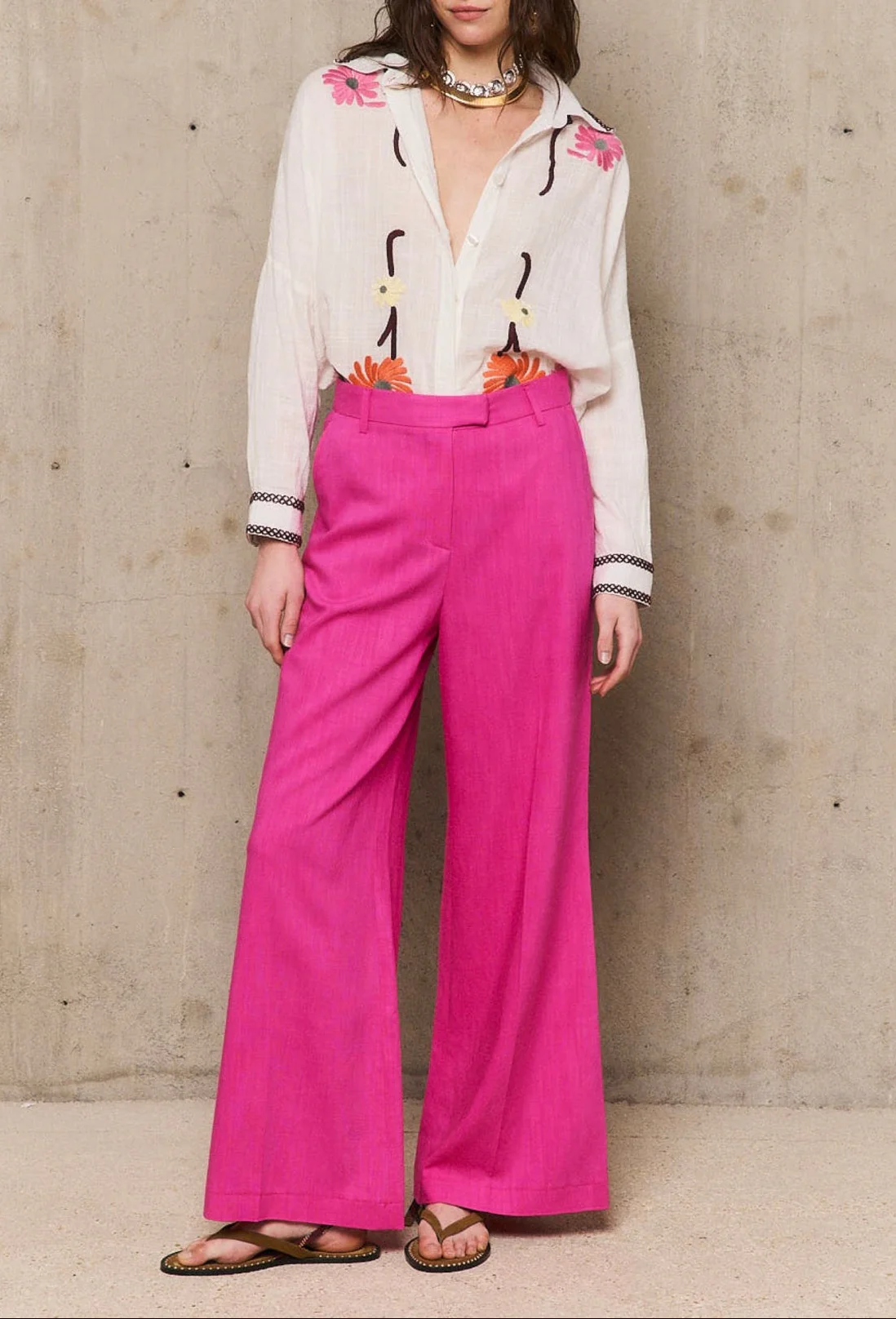 Pantalon Claudia - Fuchsia - Image 2