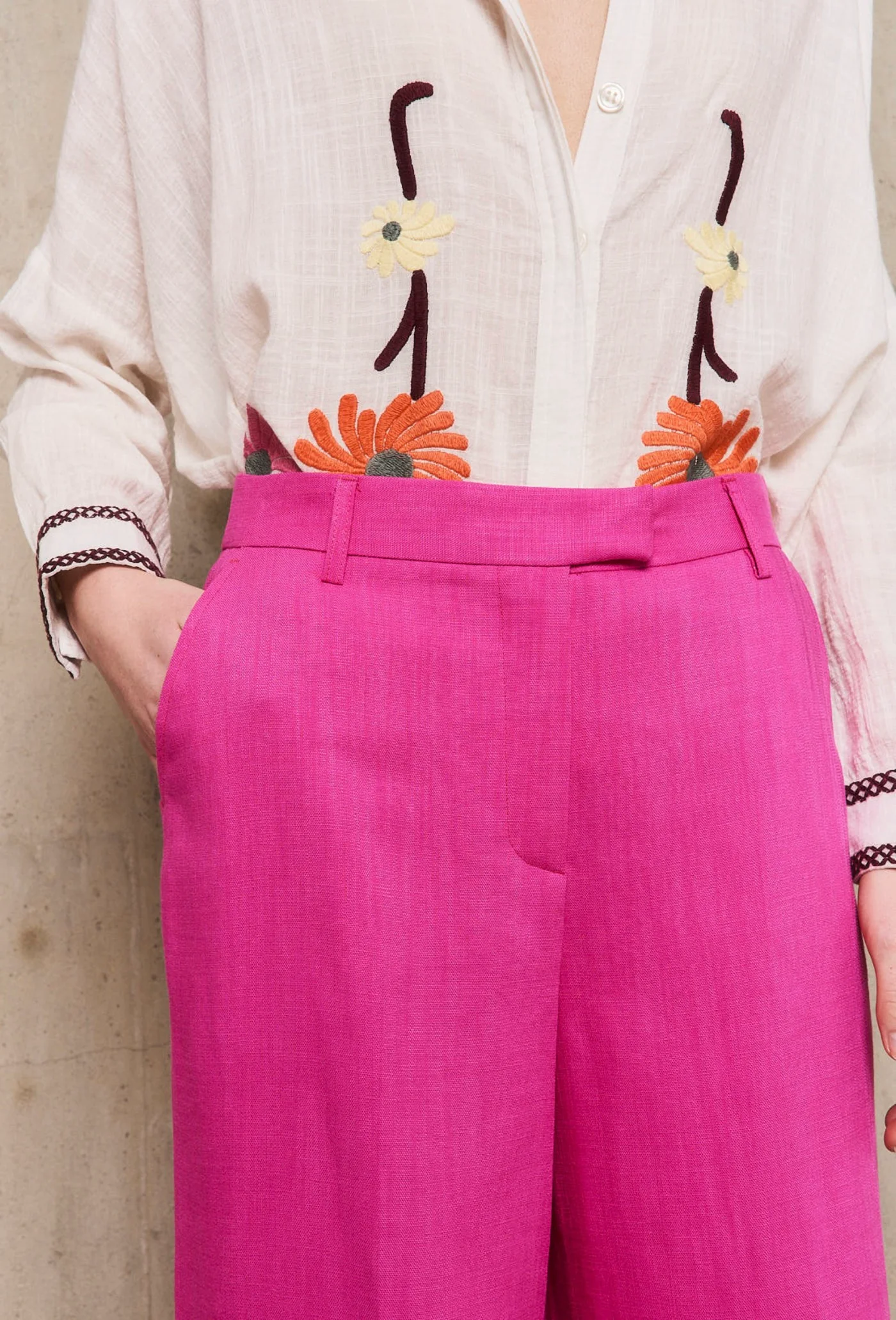 Pantalon Claudia - Fuchsia - Image 3