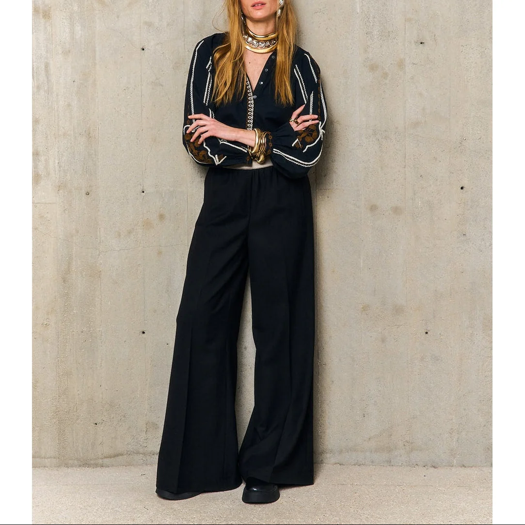 Pantalon Elastique Chlotil - Noir