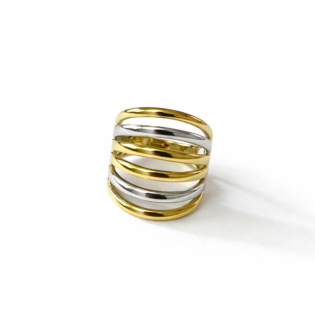Bague Stria - Doré Ou Bicolore - Image 6