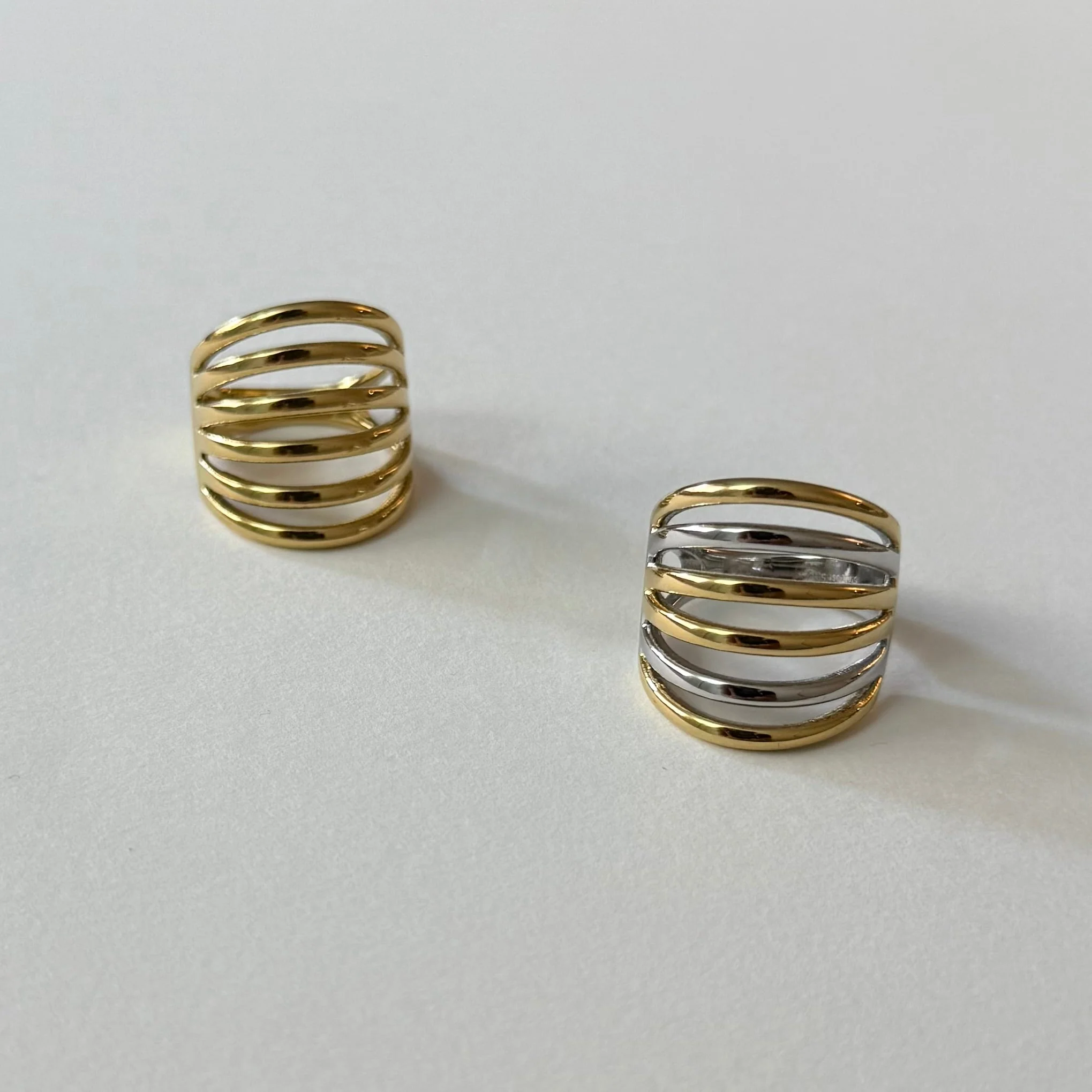 Bague Stria - Doré Ou Bicolore - Image 8