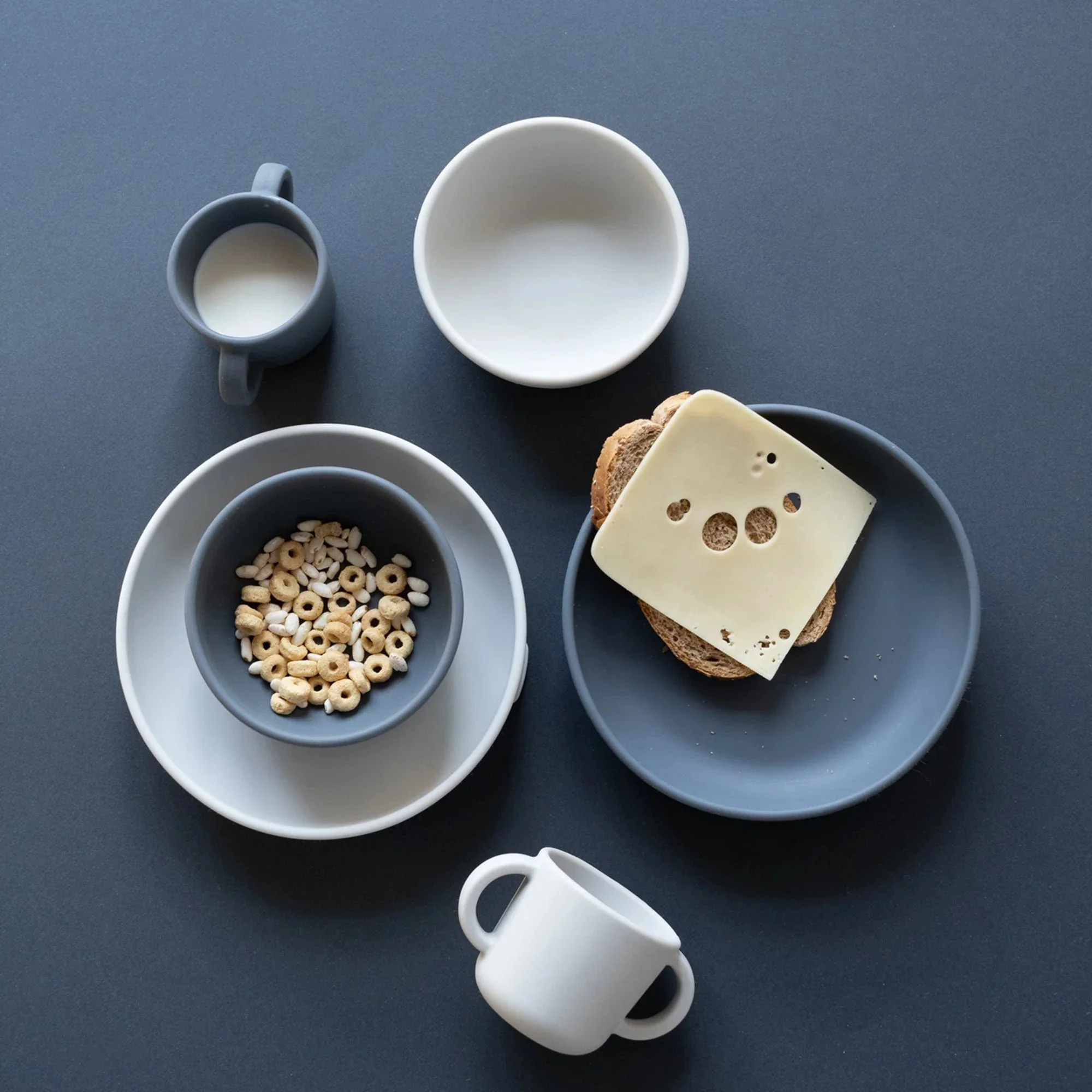 Set 2 Assiettes Ventouses En Silicone - Cloud/Storm - Image 4
