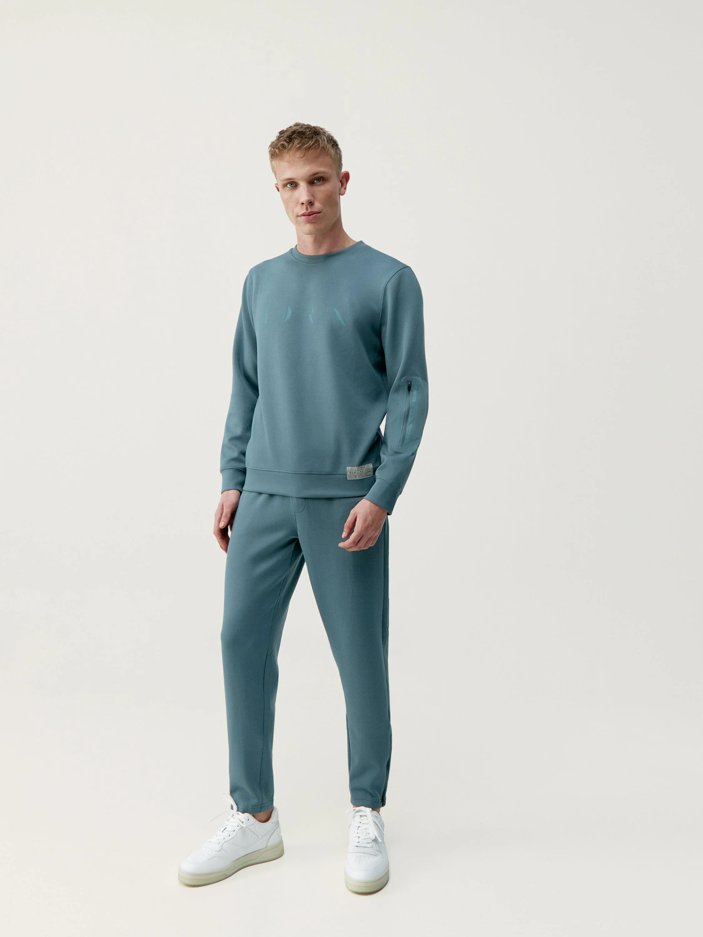 Sweat-Shirt Ness - Gris Vert - Homme - Image 2