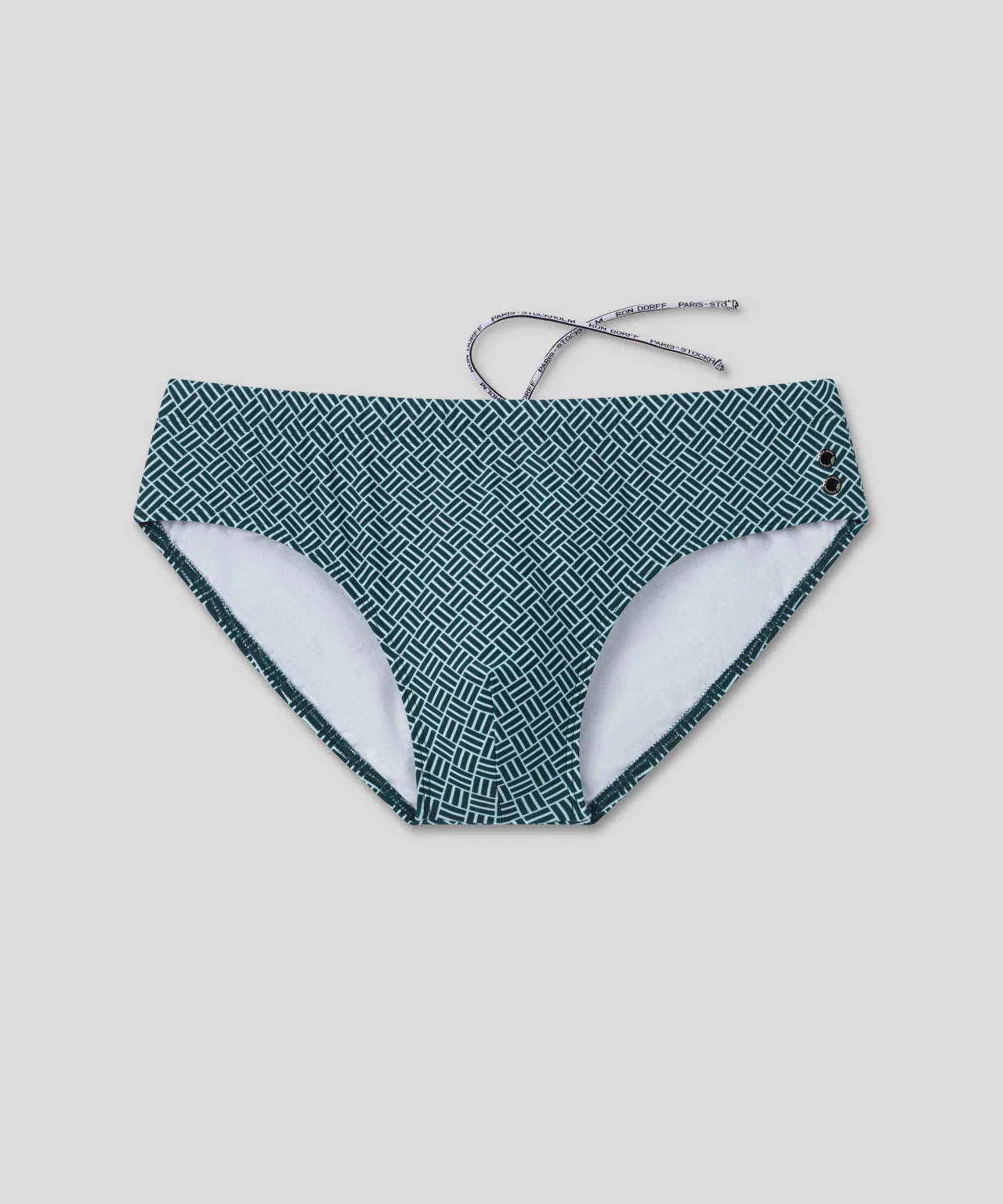 Slip De Bain W. Graphic Pattern - Pine Green - Image 3