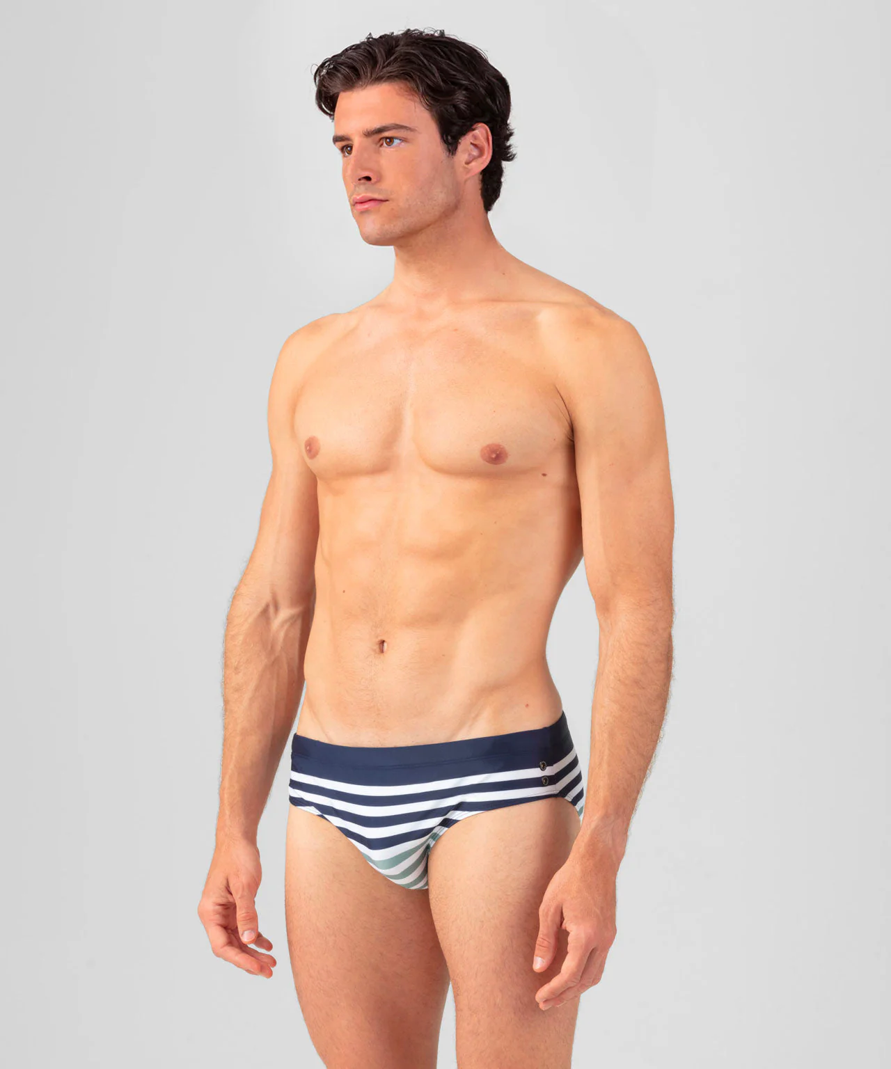 Slip De Bain W. Multico Stripes - Deep Ocean - Image 2
