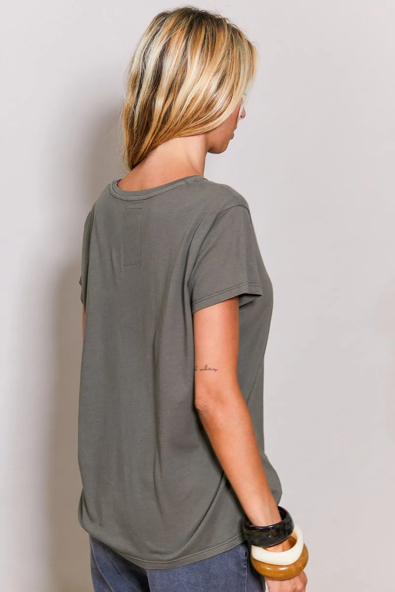 T-Shirt Jesse Kaki - Image 4