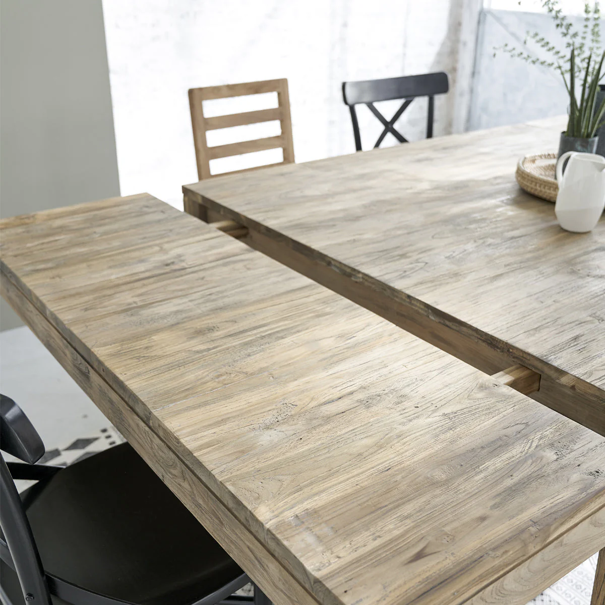 Table À Manger Cargo - Teck Recyclé - Naturel - Image 4