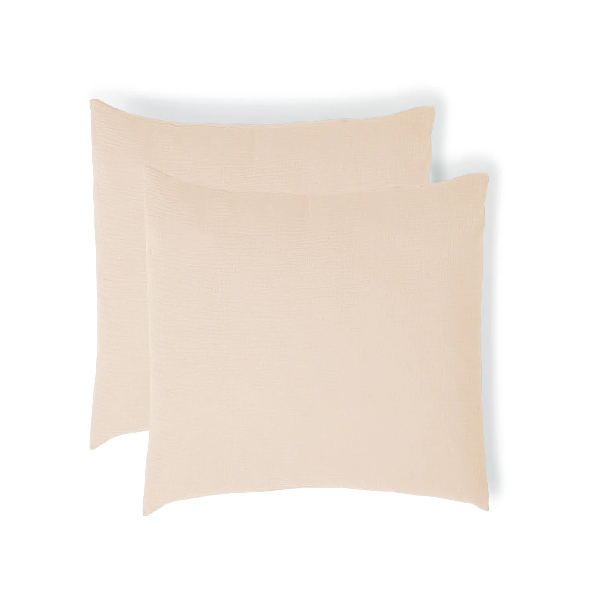 Taie D'Oreiller (X2) Carla - Rose - Gaze De Coton