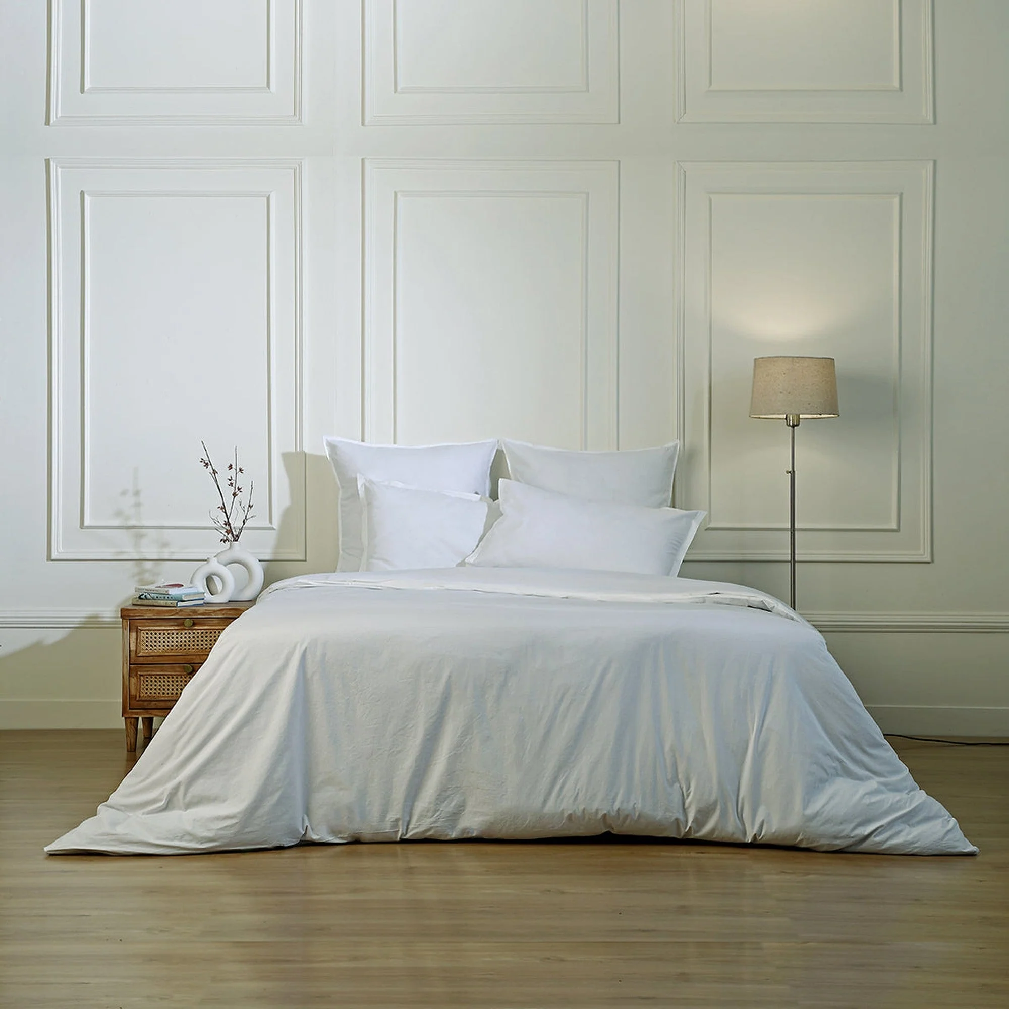 Taie D'Oreiller (X2) Nina - Blanc - Percale De Coton - Image 3
